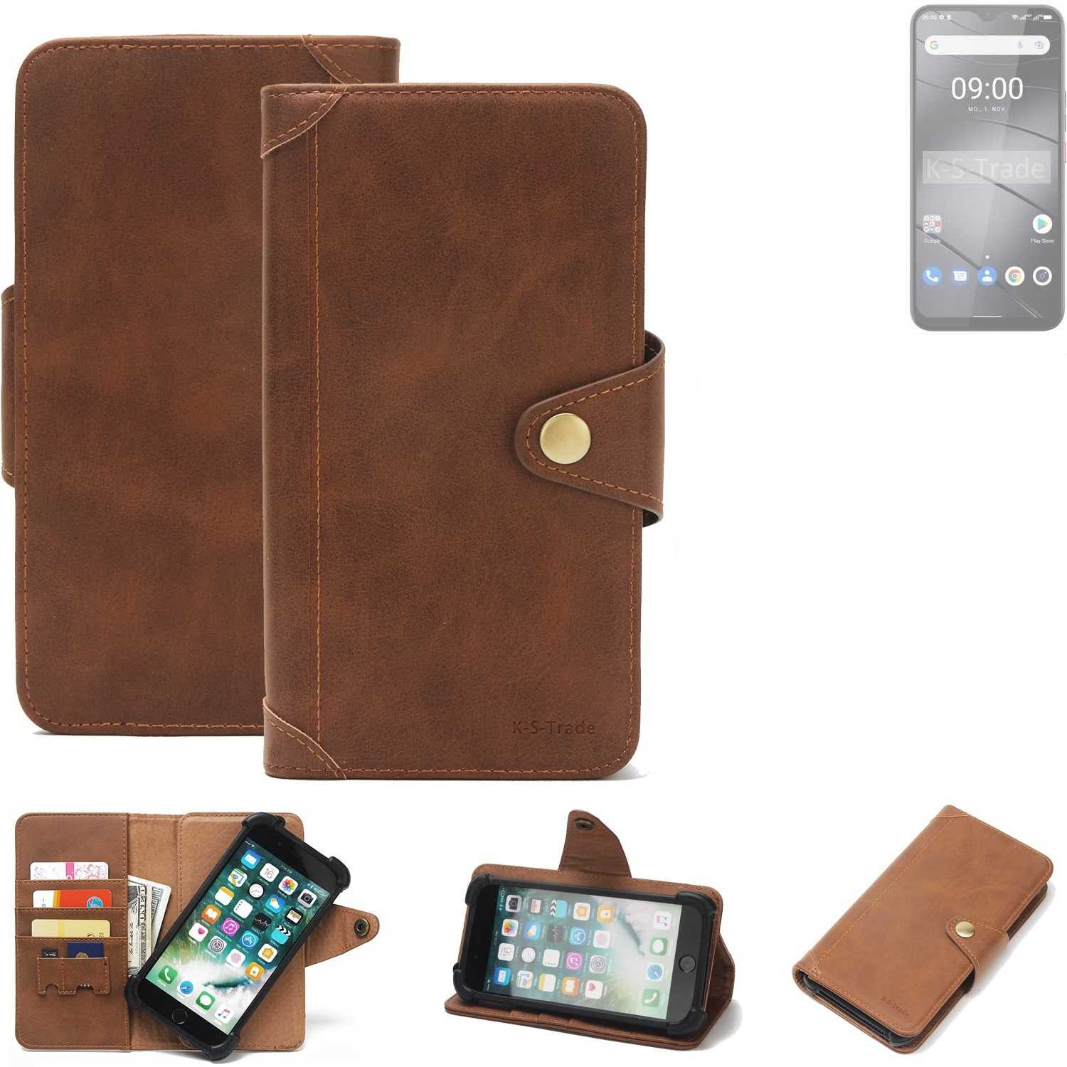 K-S-Trade Handyhülle für Gigaset GS5, Handyhülle Schutz Hülle Walletcase Bookstyle Tasche Case