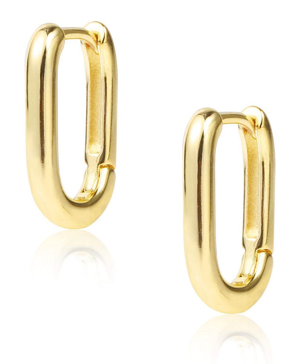 Haiaveng Paar Ohrhänger Silber 925 für Damen Ohrringe, Klein Huggie Hypoallergen Ohrringe gold