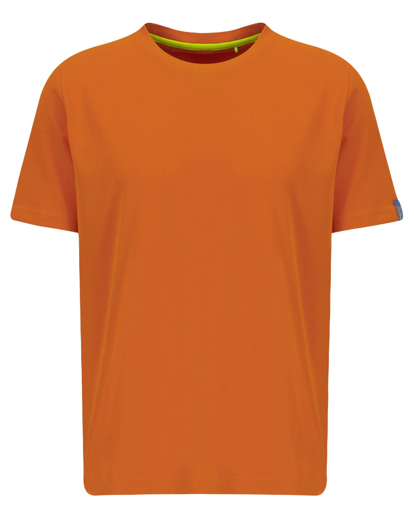 T-Shirt mandarine BASIC Meru (1-tlg) orange BRISTOL T-Shirt Herren (506)