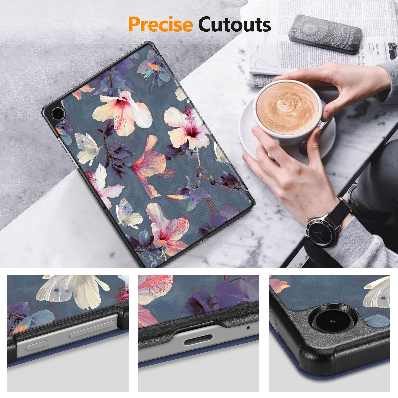 Fintie Tablet-Hülle für Samsung Galaxy Tab A11+ /A9+ Plus 11 Zoll (2025/2023) 11 Zoll, Dünne Kunstleder Case für Tab A11+/A9+ SM-X230/X236B/X210/X216/X218 – Bild 5 von 5