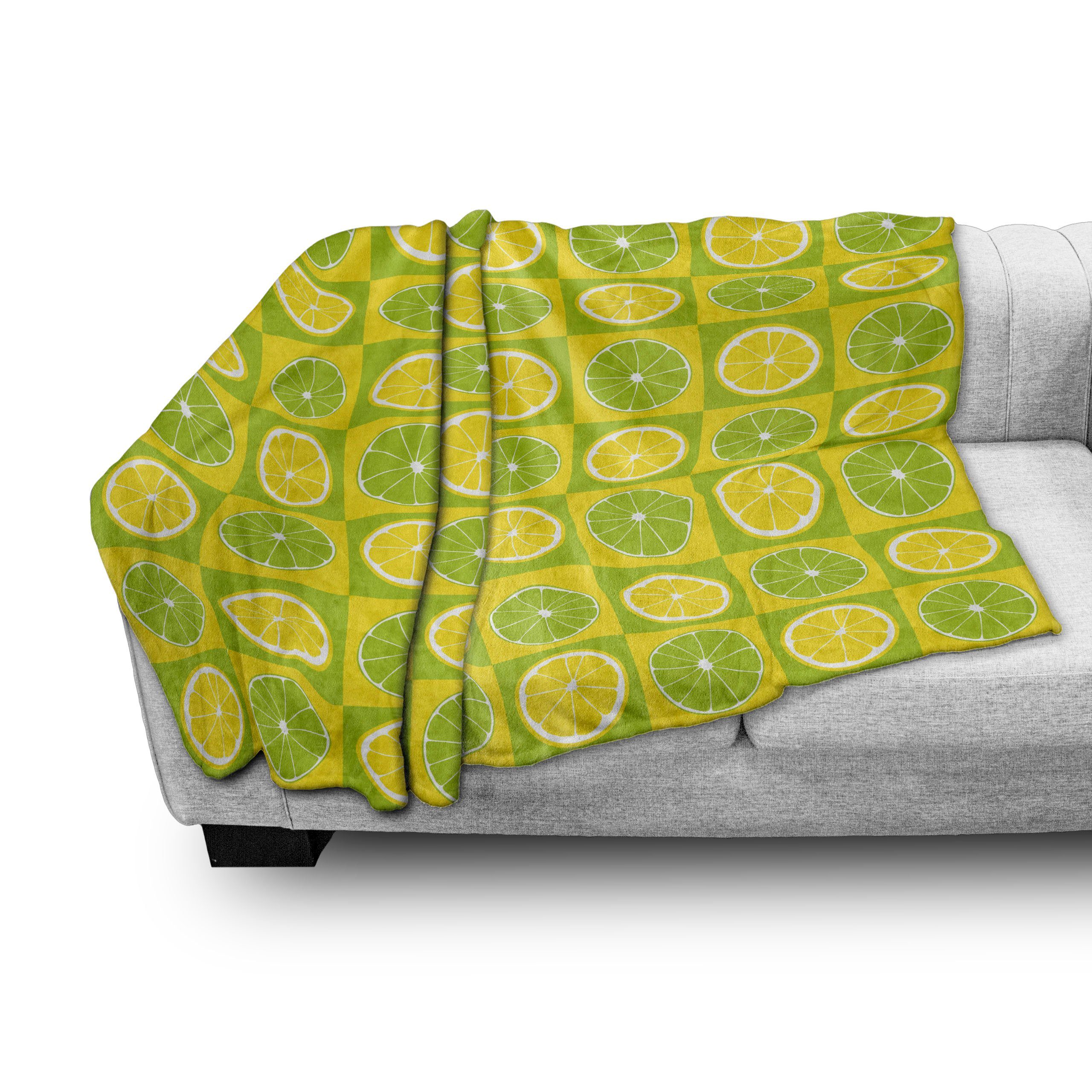 Abakuhaus, Green Außenbereich, den Gemütlicher Lime Pop-Art Innen- und Lime Wohndecke Plüsch für Lemon