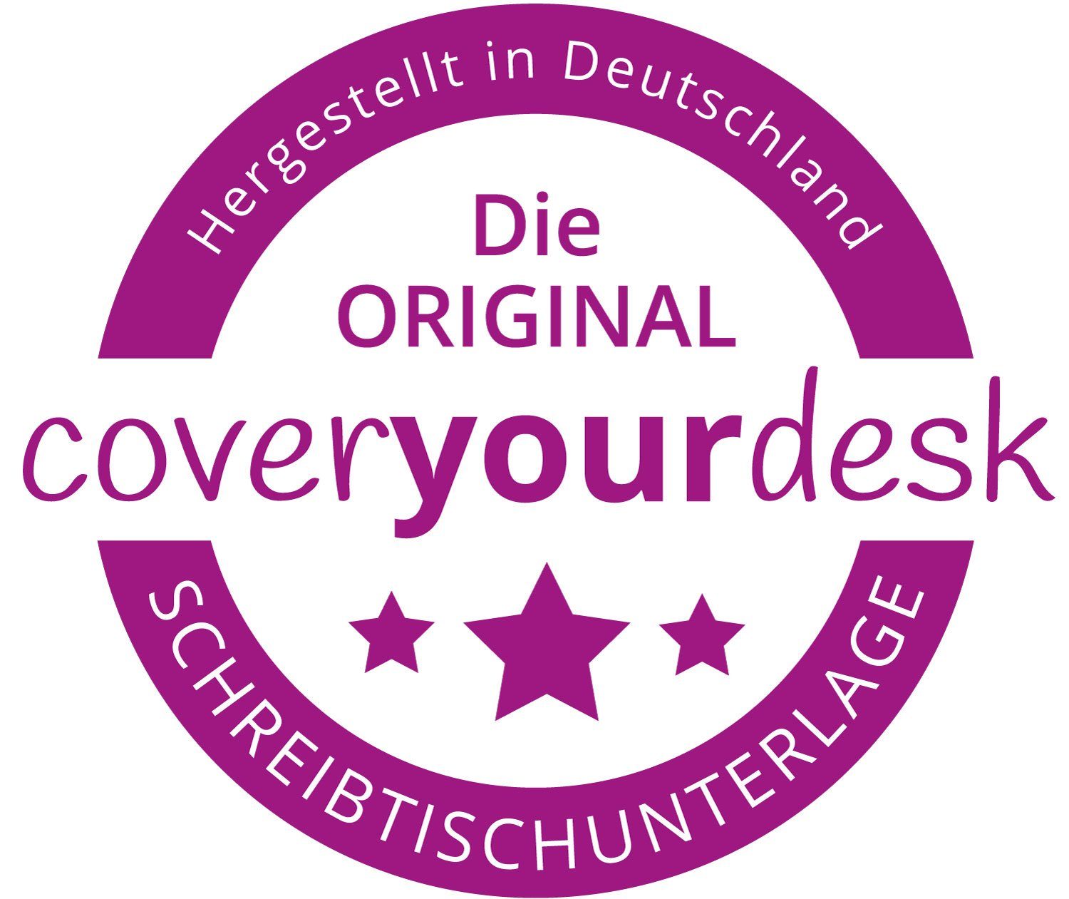 (1-St) Germany, – mit cover-your-desk.de abwaschbar – Vinyl– Traumstrand Made Muscheln in Schreibtischaufsatz premium