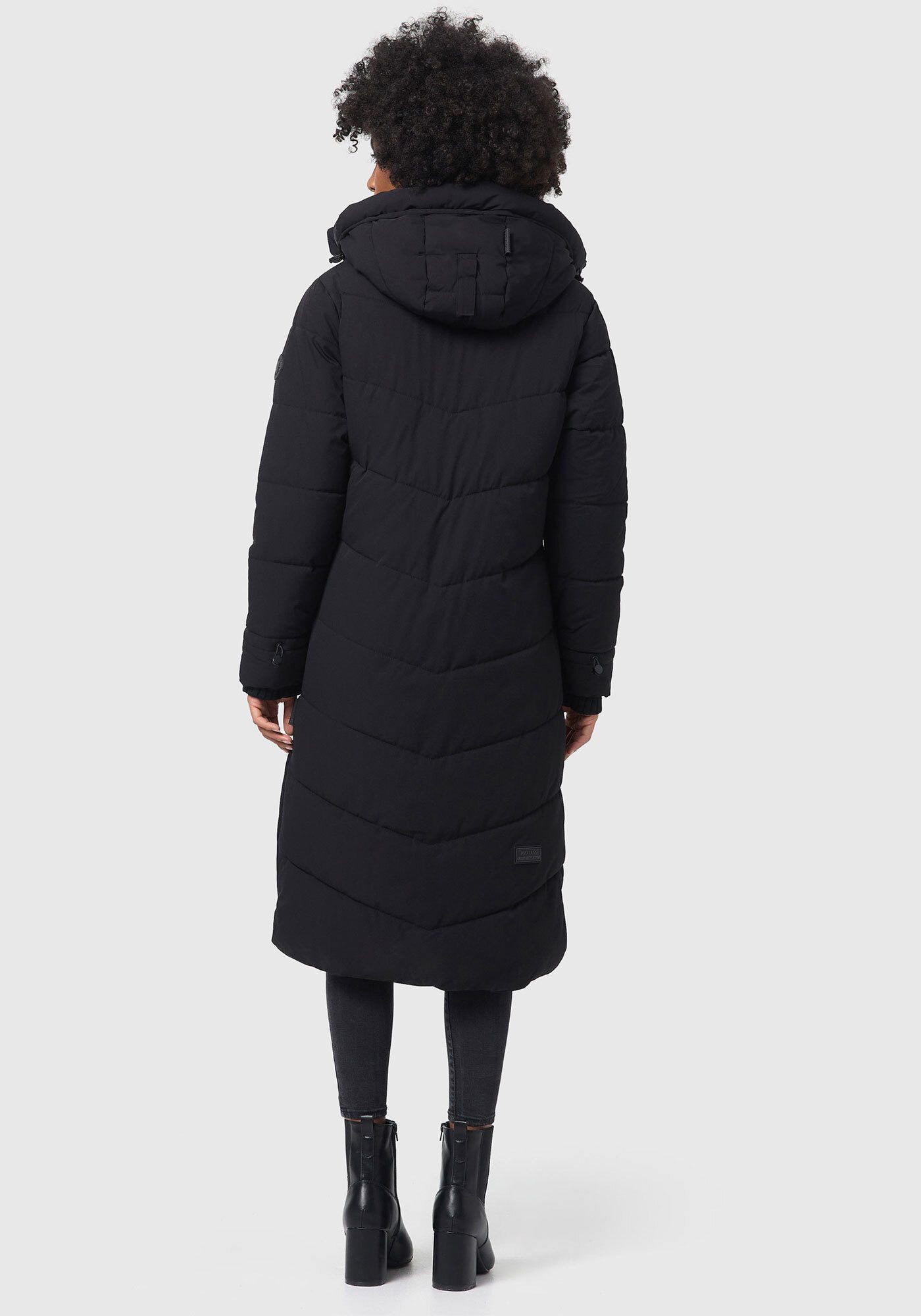 Marikoo Winterjacke Benikoo langer Winter Mantel gesteppt – Bild 4 von 5