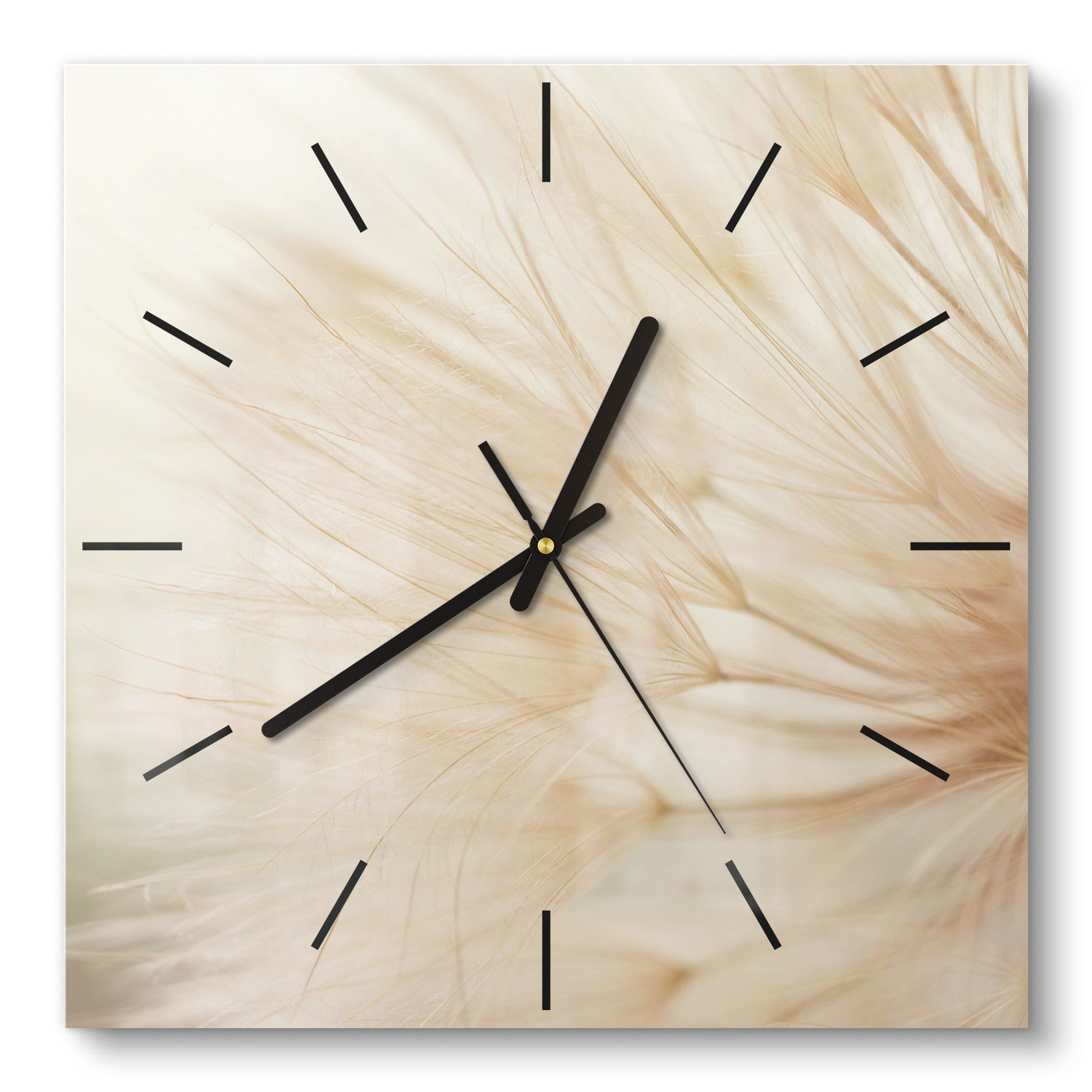 DEQORI Wanduhr 'Zarte Natur' (Glas Glasuhr günstig online kaufen