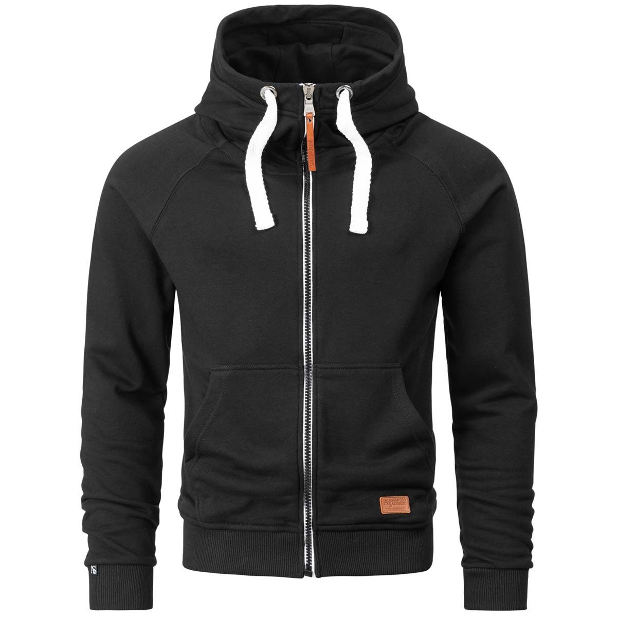 Alessandro Salvarini Sweatjacke Herren mit Kapuze – Zip Hoodie mit Reißverschluss Bequeme Sweatjacke aus Baumwollmix mit Kapuze – Bild 4 von 5