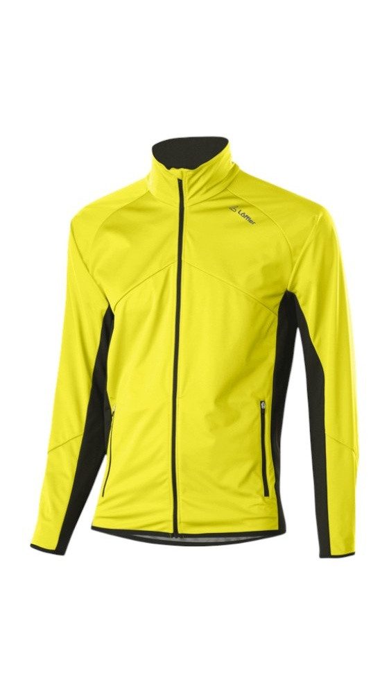 Löffler Softshelljacke Alpha WS Light (winddicht, atmungsaktiv) gelb Herren