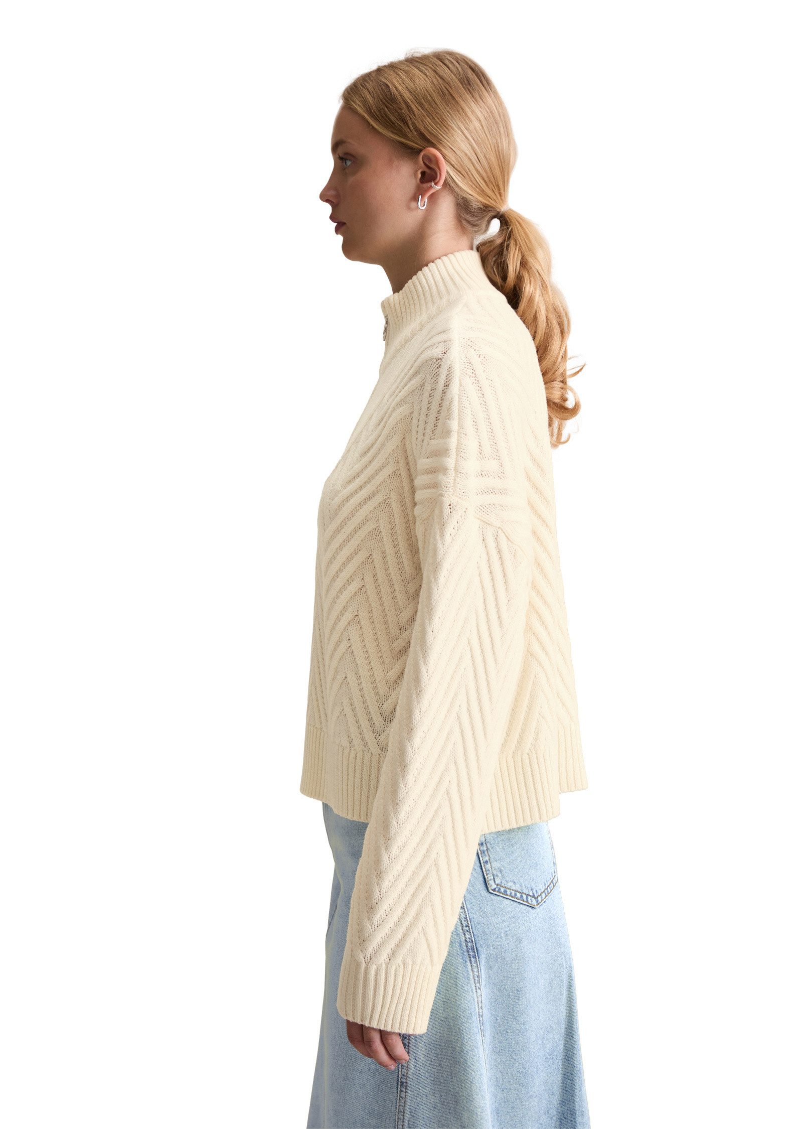 Marc O'Polo DENIM Strickpullover aus weichem Schurwolle-Mix günstig online kaufen