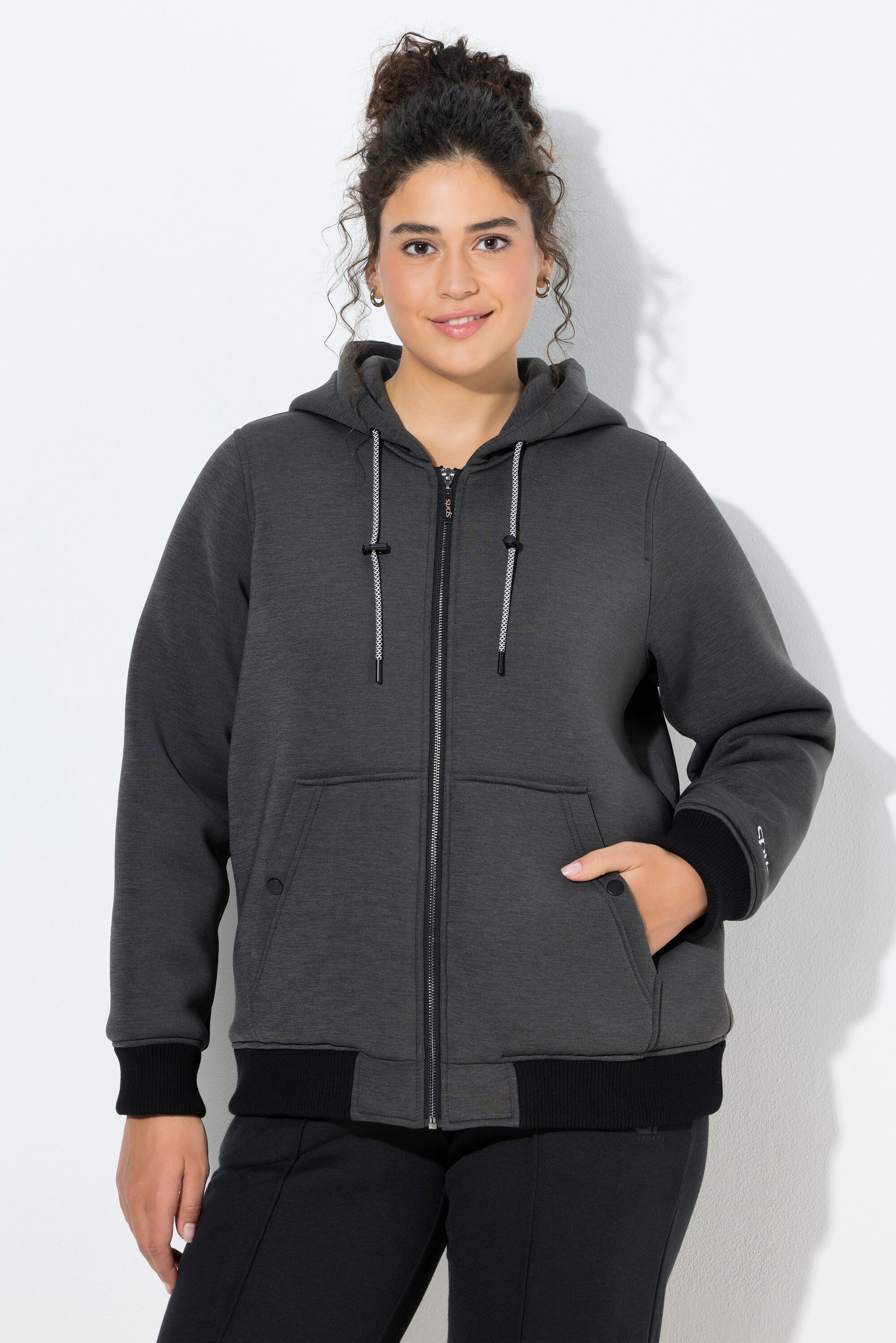 Ulla Popken Softshelljacke Softshelljacke wasserabweisend Steppfutter Kapuz günstig online kaufen