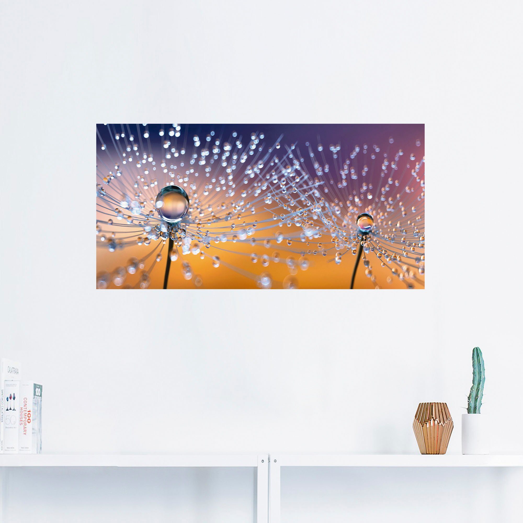 Artland Wandbild »Pusteblumen Tautropfen«, Blumenbilder (1 Stück), in vielen Größen & Produktarten - Alubild / Outdoorbild für den Außenbereich, Leinwandbild, Poster, Wandaufkleber / Wandtattoo auch für Badezimmer geeignet-HomeTrends