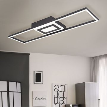 etc-shop LED Deckenleuchte, Leuchtmittel inklusive, Deckenleuchte Wohnzimmerlampe LED Gestell