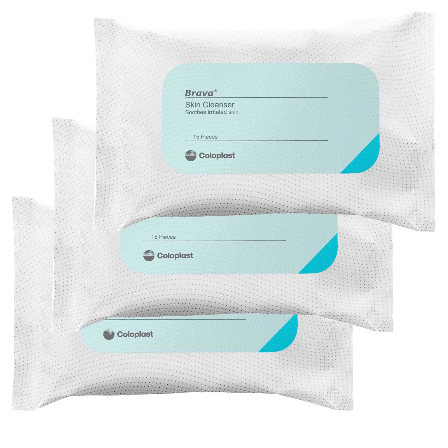 Brava Hautpflege-Set Coloplast Brava Hautreinigungstücher 90 Stück