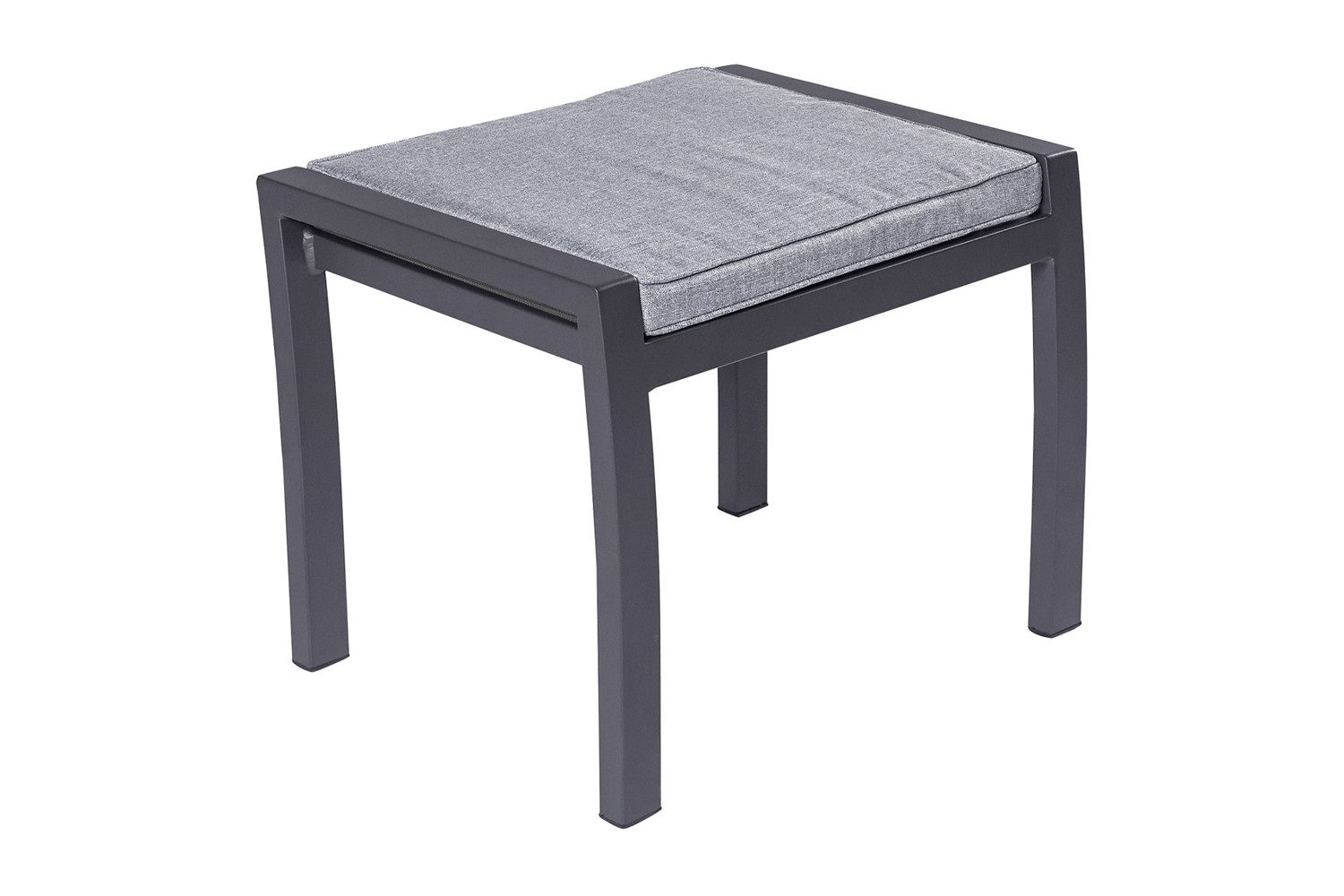 dasmöbelwerk Gartenlounge-Hocker Hocker Fußbank Kalifornien inkl. Kissen Garten Anthrazit Aluminium
