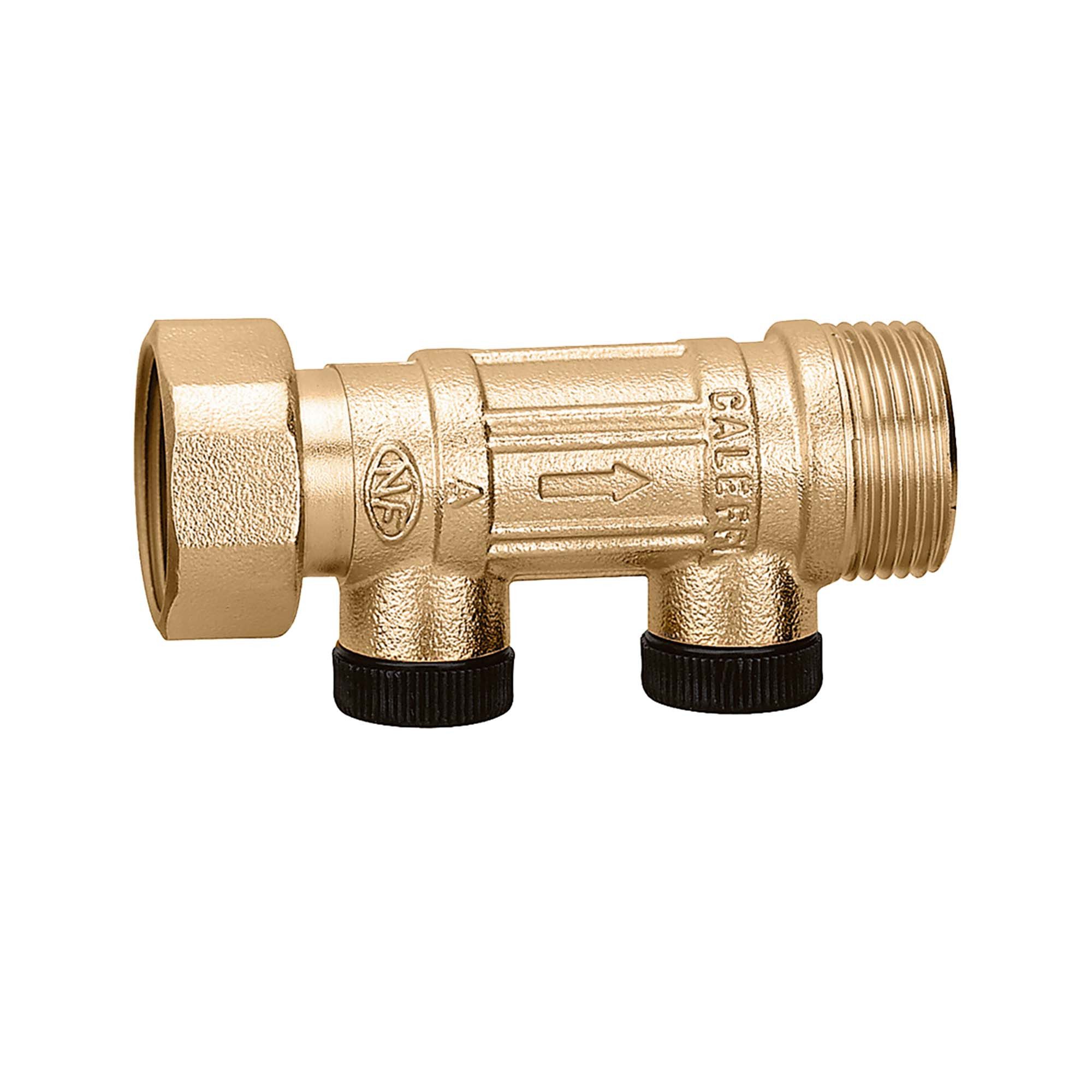 Caleffi Absperrventil Rückflussverhinderer Typ EA 304640 3/4 Zoll ÜWM x AG kontrollierbar