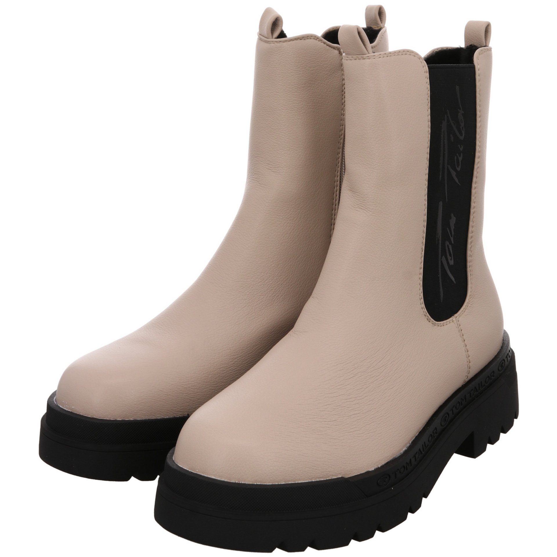Chelsea Boots TAILOR Chelseaboots It.taupe uni Synthetik TOM Synthetik