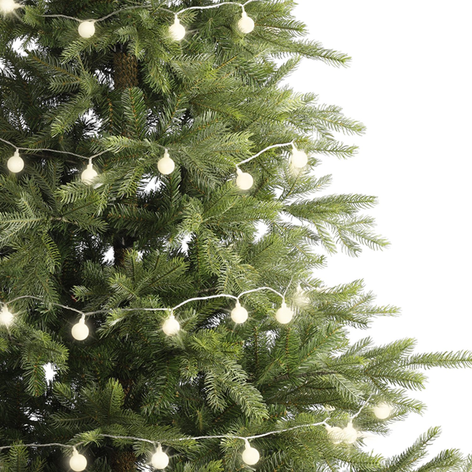 MARELIDA LED-Lichterkette Berry Cherry 60 weiße XL Kugeln 8 Funkt. 9m Außen günstig online kaufen