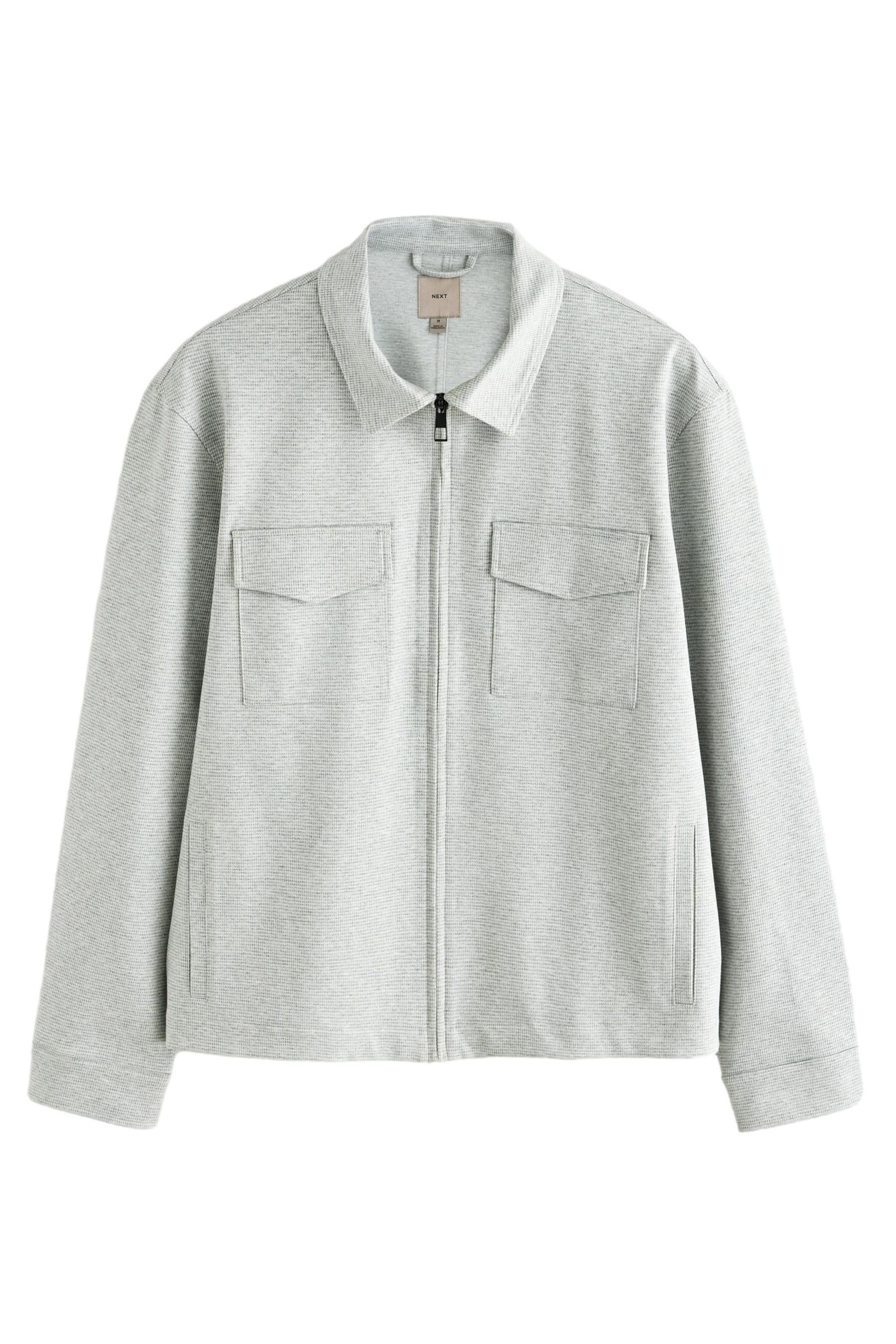 Next Hemdjacke Jersey-Hemdjacke mit Fischgrätmuster (1-St) günstig online kaufen