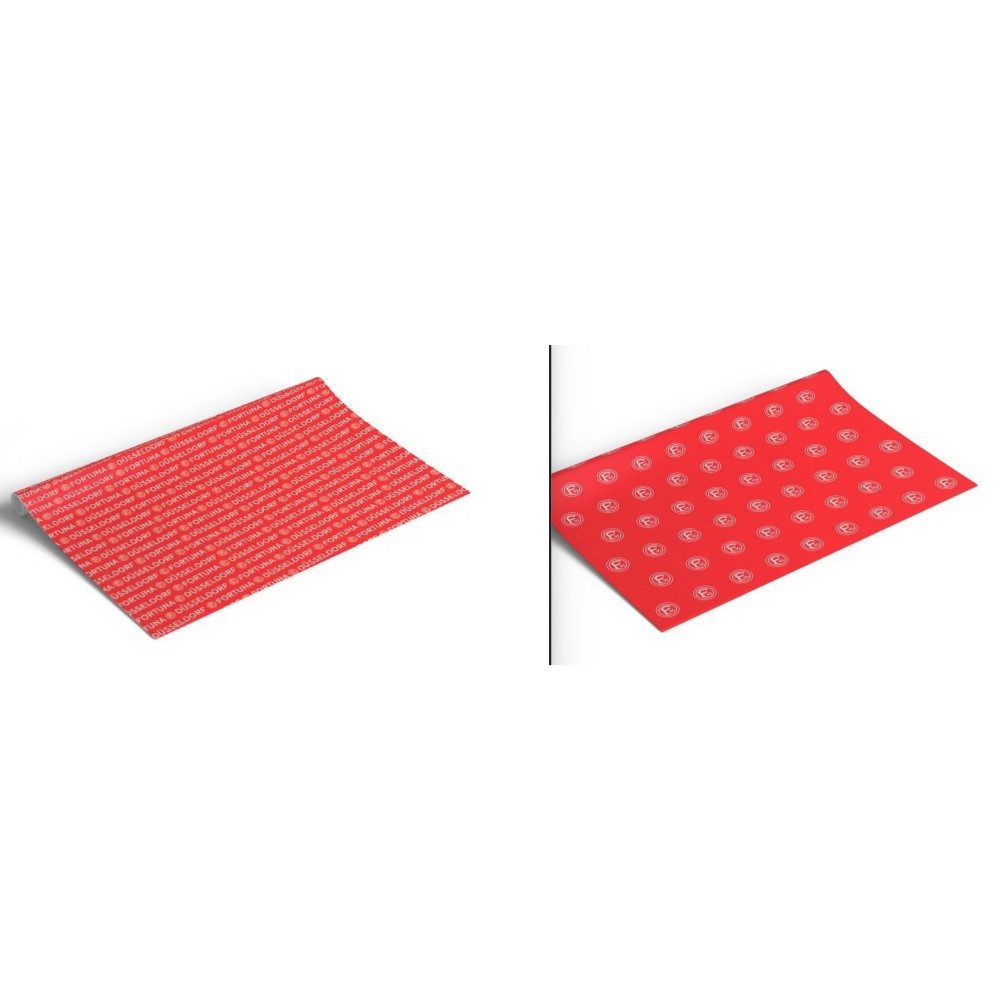 Fortuna Düsseldorf Geschenkband Fortuna Düsseldorf Geschenkpapier 2er-Set