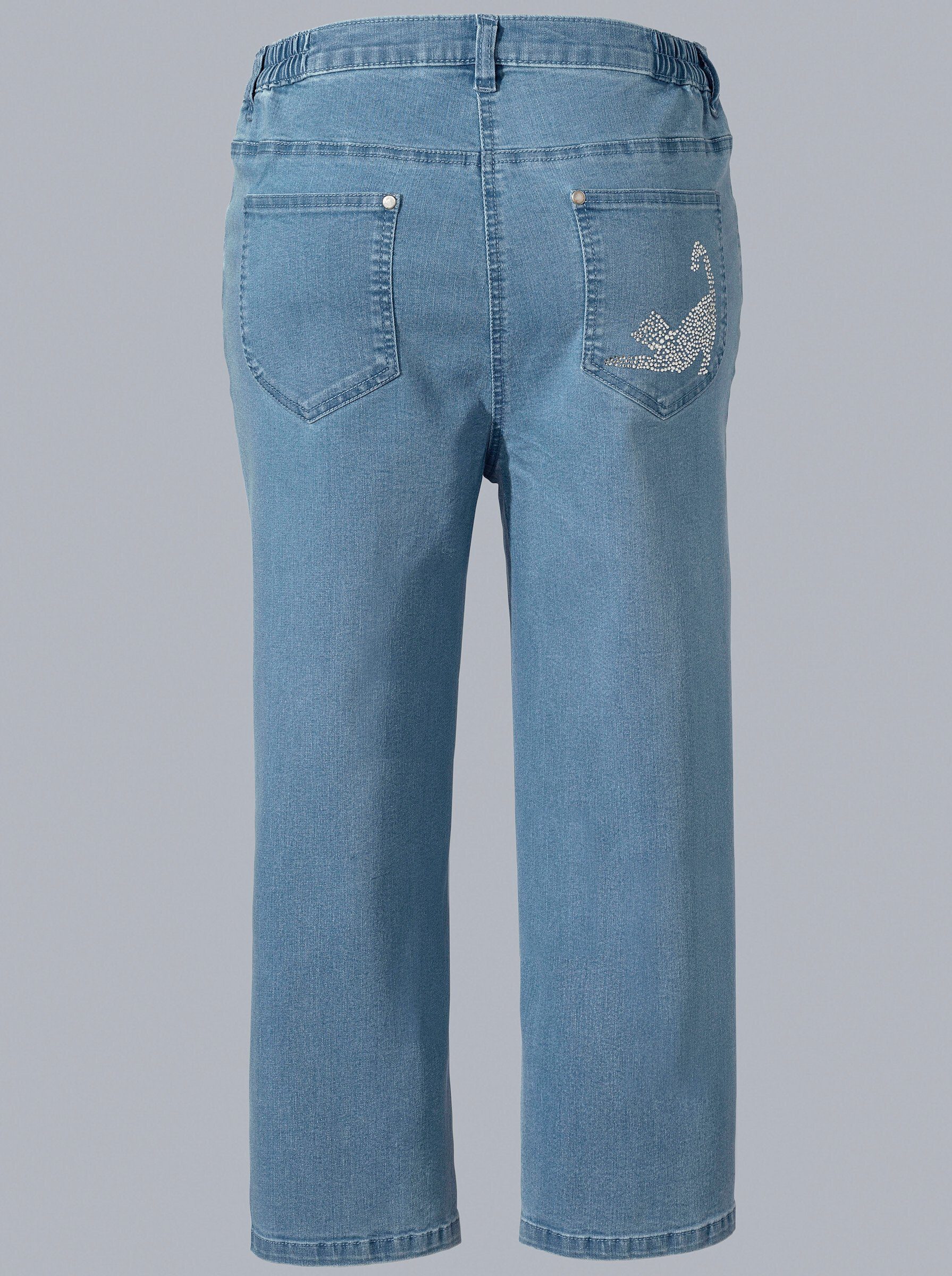 Sieh an! Jeansshorts Capri-Jeans komfortabel