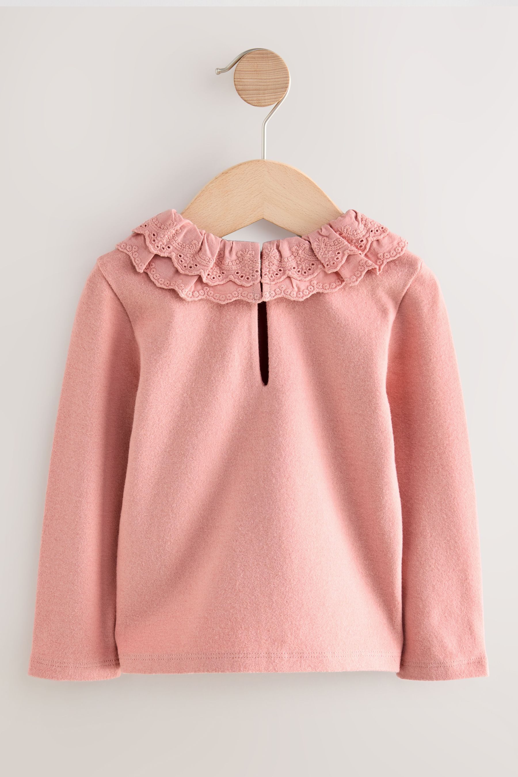 Next Langarmbluse Langärmliges Oberteil mit Kragen (1-tlg)