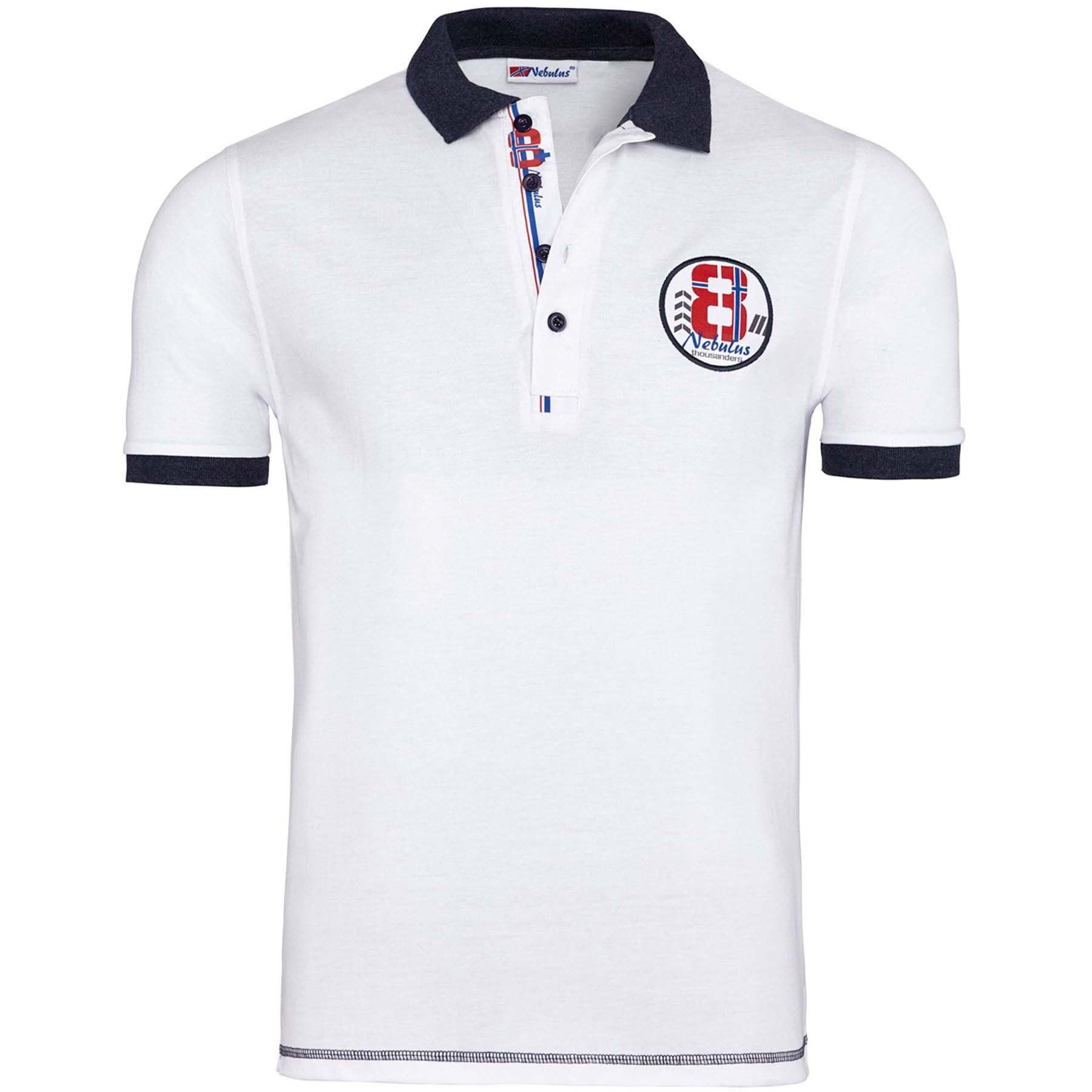 Nebulus Poloshirt SEASIDE, P1115 - Herren, weiß, M