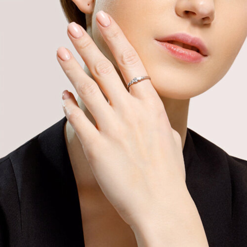 Secretforyou Fingerring Fingerring Ring 925 Silber Zirkonia Steine Echtschmuck – Bild 2 von 5