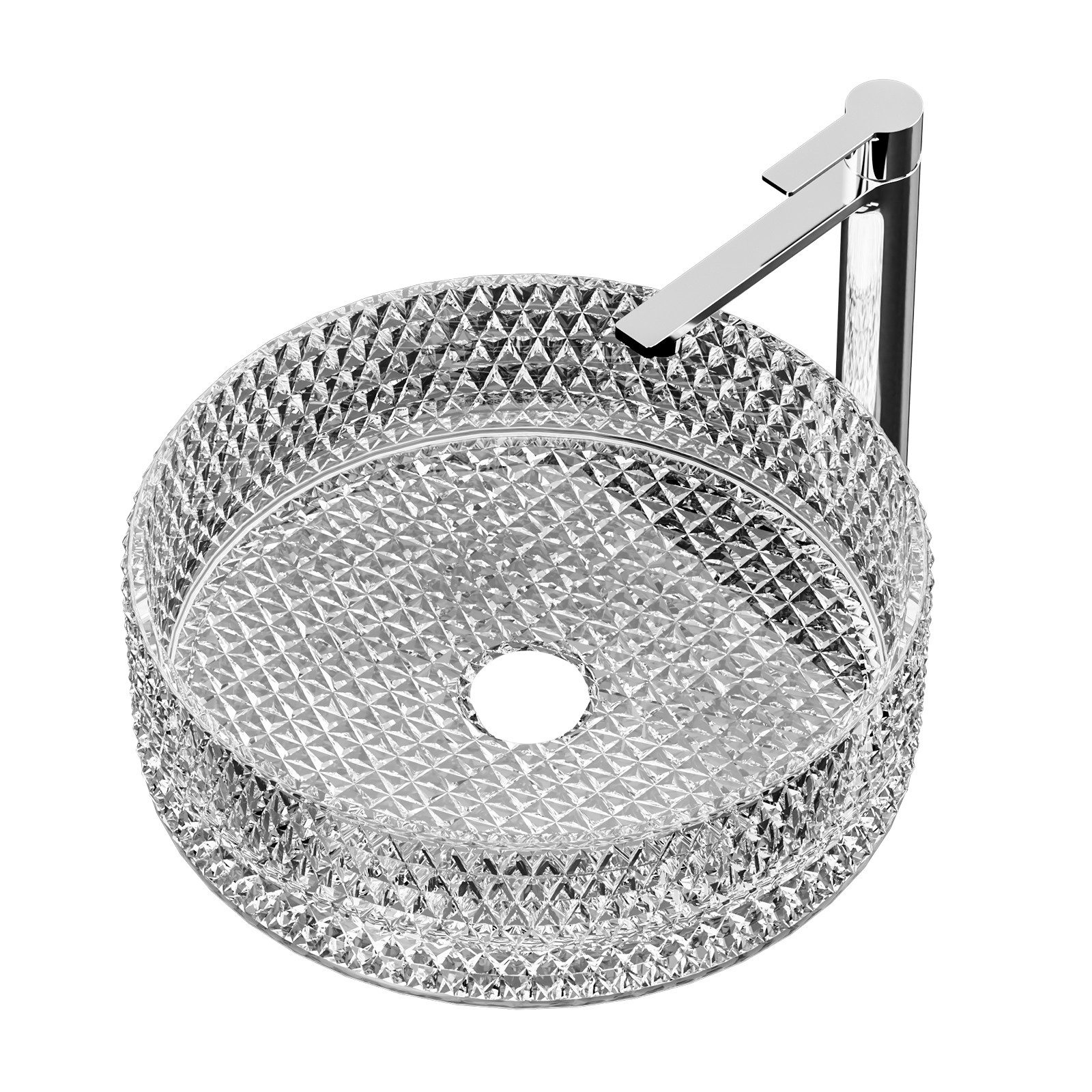 EMKE Aufsatzwaschbecken Ovales Aufsatzwaschbecken gehärtetes Glas transpare günstig online kaufen