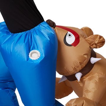 dressforfun Kostüm Selbstaufblasbares Kostüm Hund, Aufblasbar