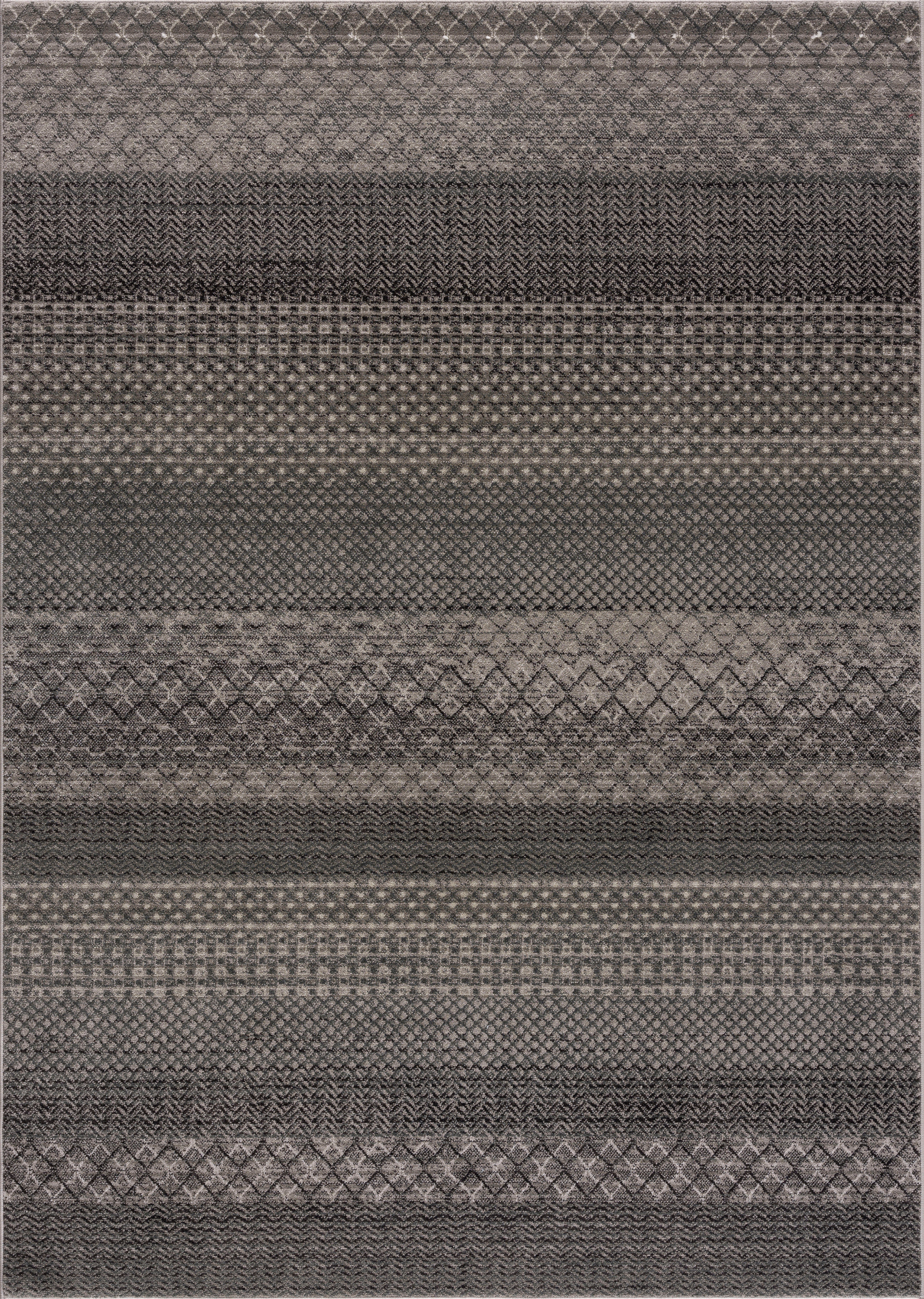 22 mm, Rauten-Design Teppich Boho-Look, rechteckig, Berber-Optik, Höhe: grau Wisconsin, Timbers,