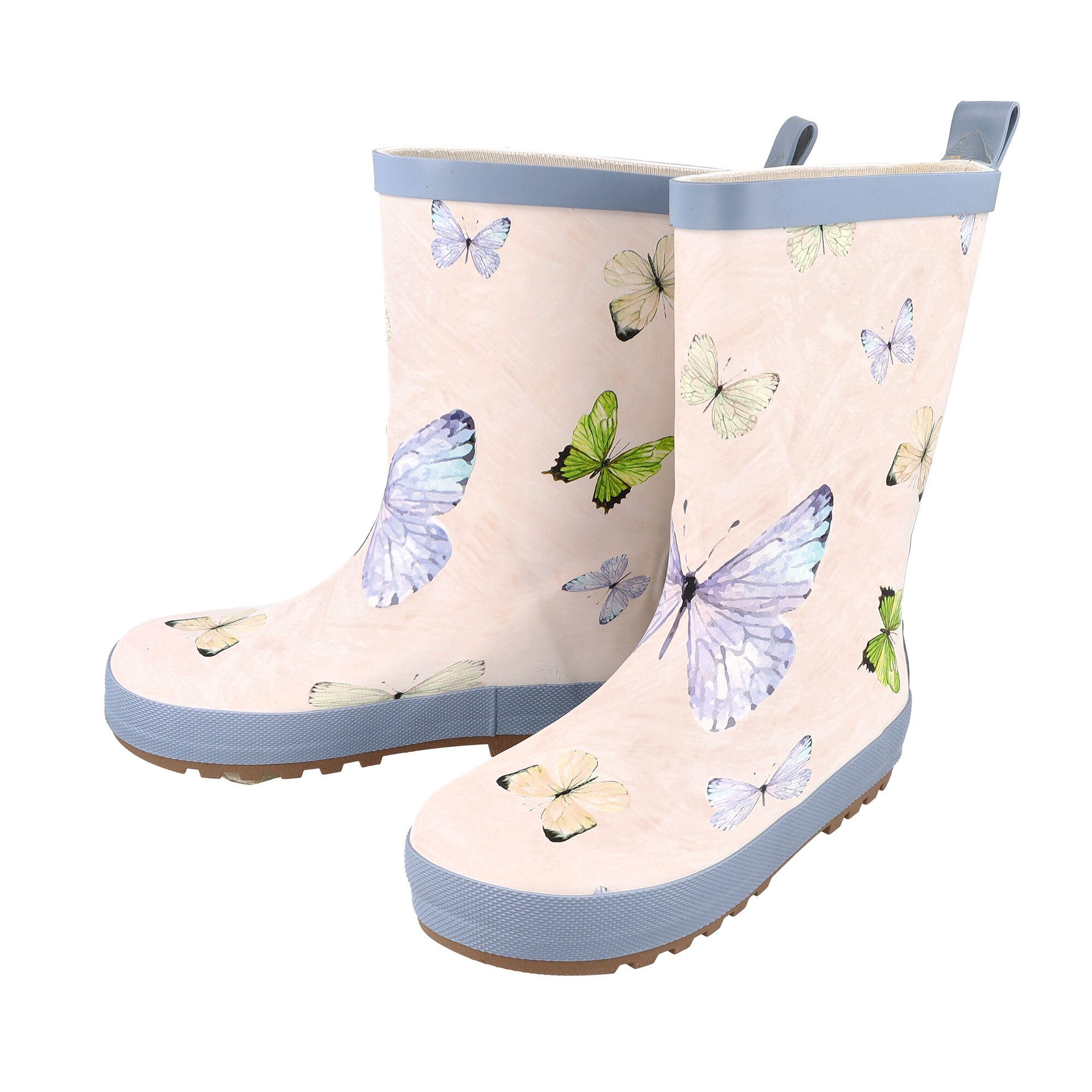 MAXIMO Gummistiefel Schmetterling Reflekt 3M, Jerseyfutter Gummistiefel (2-tlg)