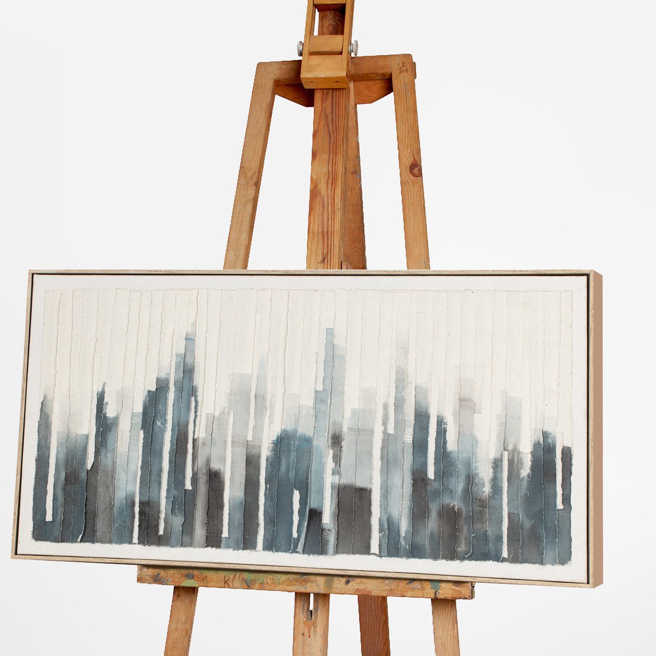 ArtUniverse Gemälde Blue Skyline 60 x 120 cm, Abstrakt
