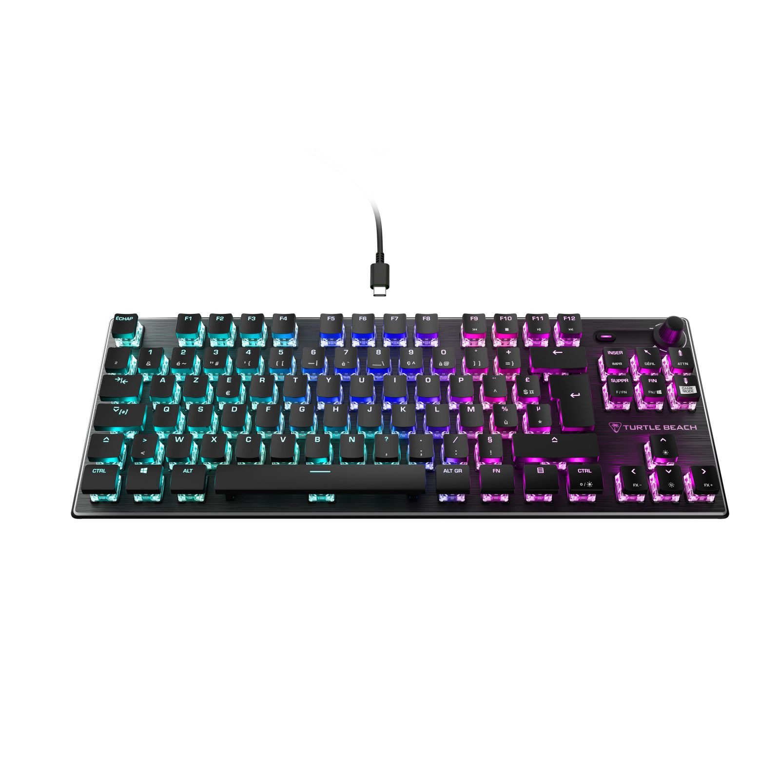 Turtle Beach Vulcan TKL, Kabelgebunden, USB, Mechanischer Switch, QWERTZ, RGB-LED, Tastatur