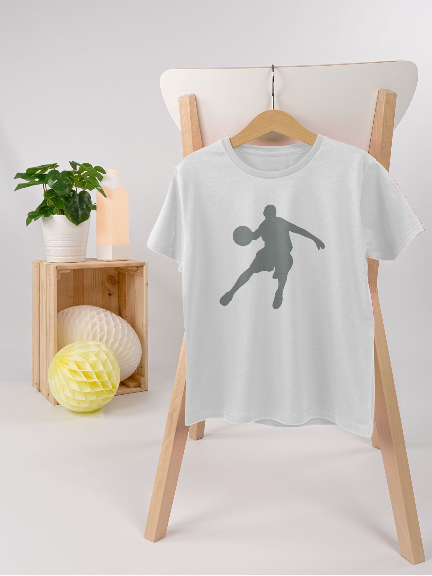 Kinder Kids (Gr. 92 - 146) Shirtracer T-Shirt Basketballspieler - Kinder Sport Kleidung - Jungen Kinder T-Shirt Sportkleidung Zu