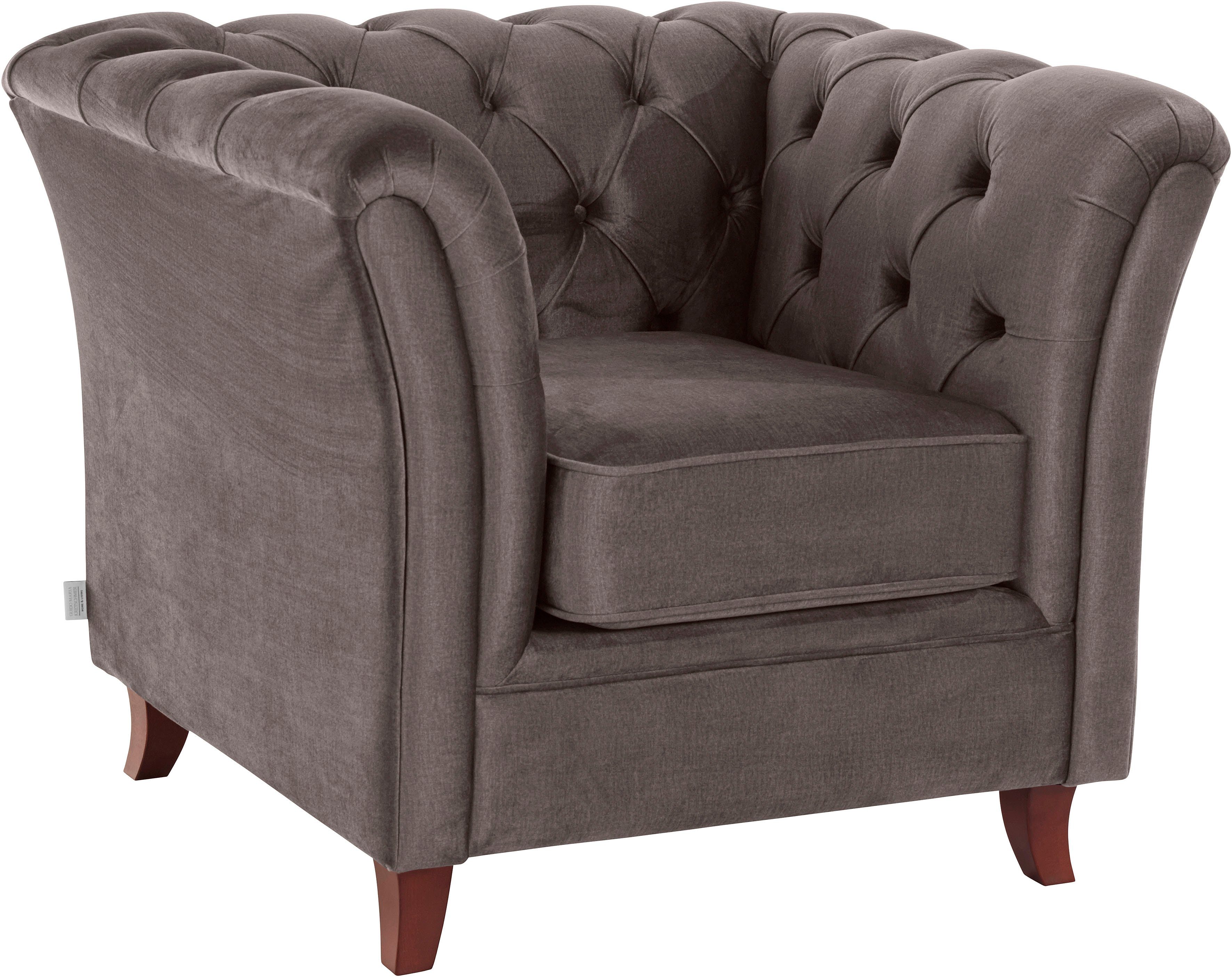 Home affaire Chesterfield-Sessel Reims Cocktailsessel, Sessel, mit echter Chesterfield-Knopfheftung, hochwertige Verarbeitung
