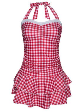 Pussy Deluxe Badeanzug Red Plaid