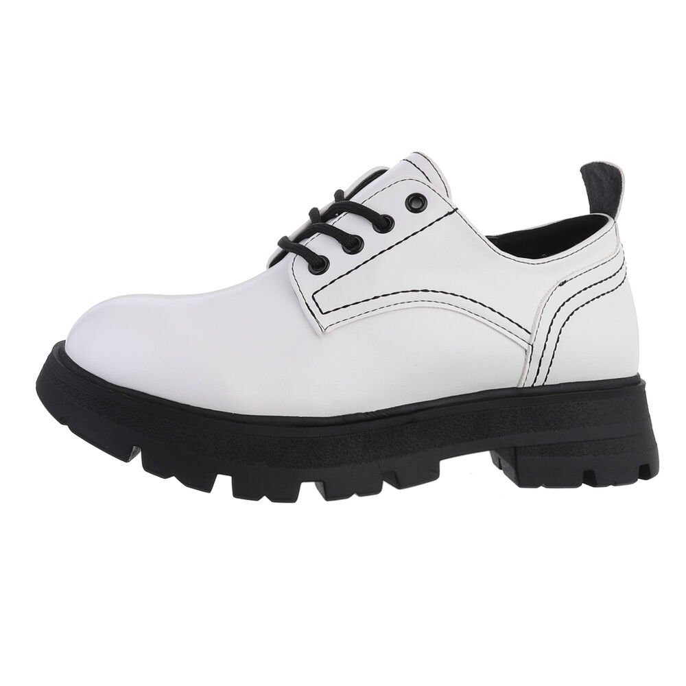 Ital-Design Damen Schnürschuhe Freizeit Schnürschuh Blockabsatz günstig online kaufen