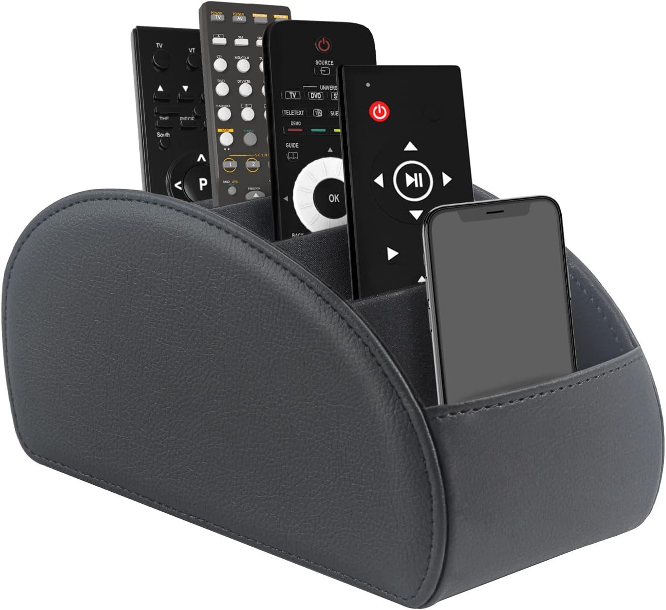 FELIXLEO Aufbewahrungsbox Fernbedienungshalter 5 Taschen TV DVD 4K Stick Aufbewahrung (1 St)