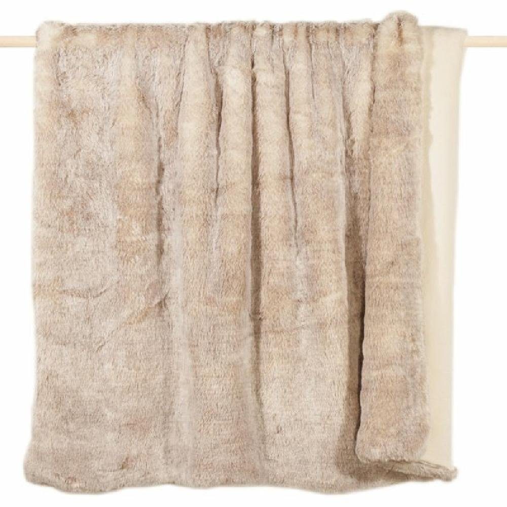 Wohndecke Decke Schaumwein Kunstpelz Natural (140x190cm), PAD