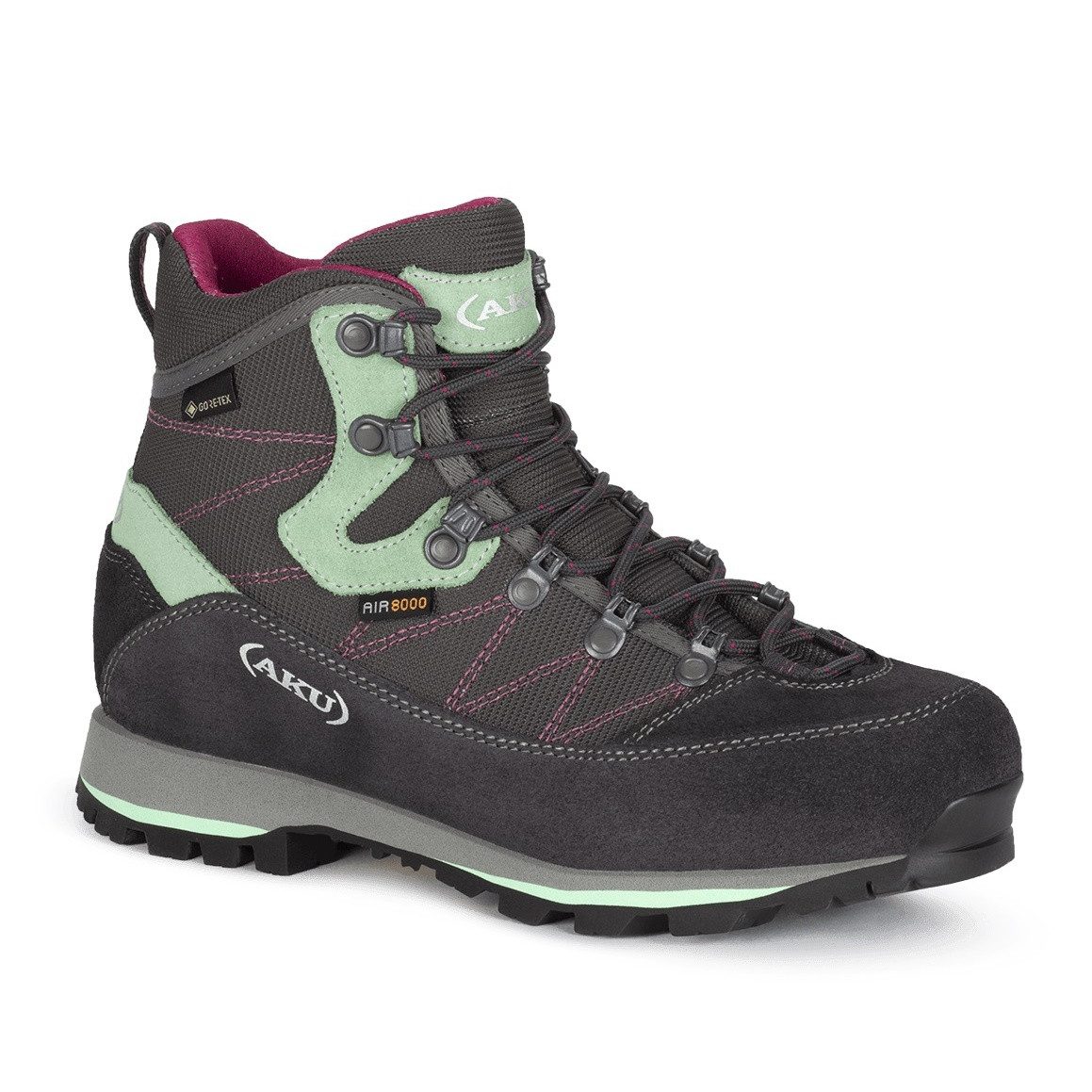 AKU Trekker Lite III GTX (Tagestouren, wasserdicht) grau/aquamarin Damen Wanderschuh