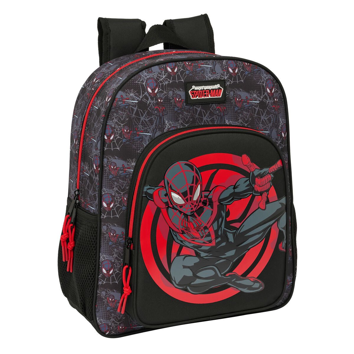 Spiderman Rucksack Kinder Rucksack Spider-Man Schwarz 32x38x12 cm