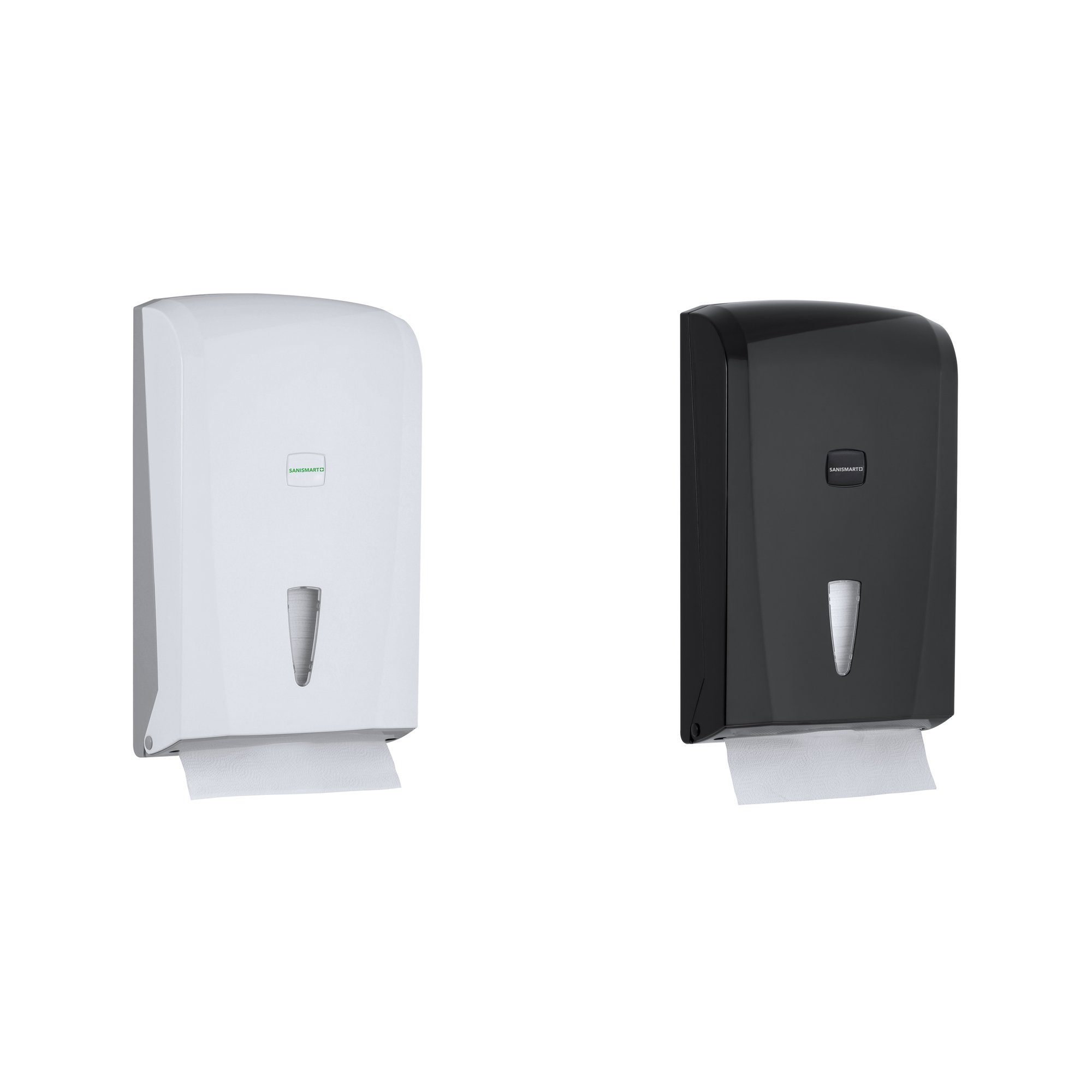 SANISMART Papiertuchspender SANISMART Handtuchspender IBERIS für 400 Blatt Z-Falz max. 24 cm