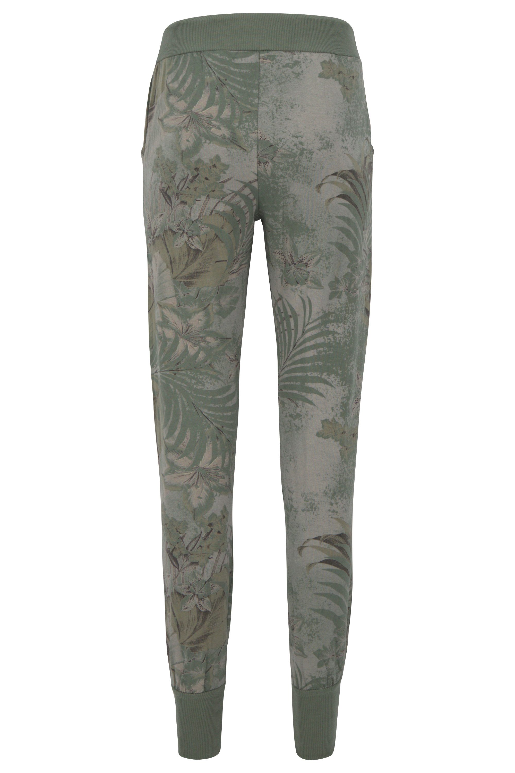 malito more than fashion Jogginghose malito Damen Jogginghose mit Jungle Print, Sporthose mit Muster, Sweatpants mit Jungelprint