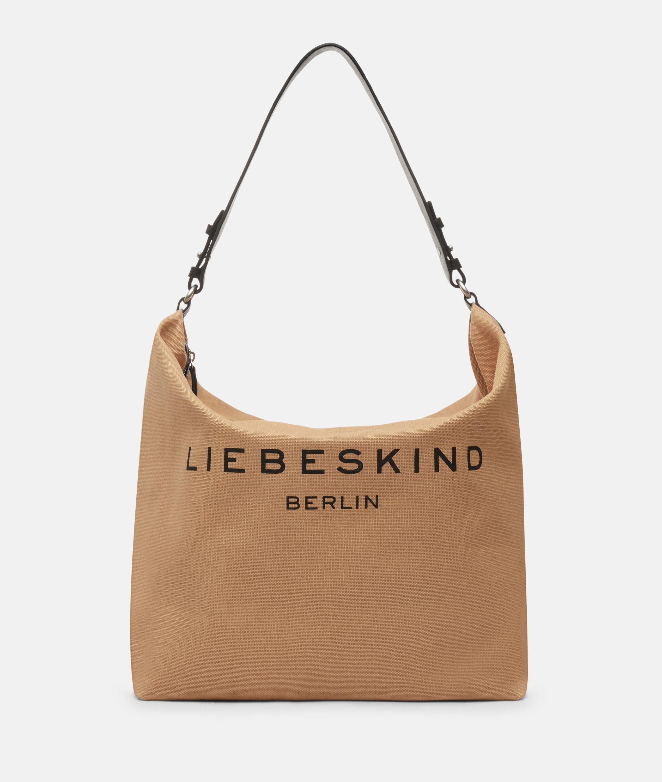 Liebeskind Berlin Schultertasche Hobo CLEA, Große Hobo-Bag aus Canvas