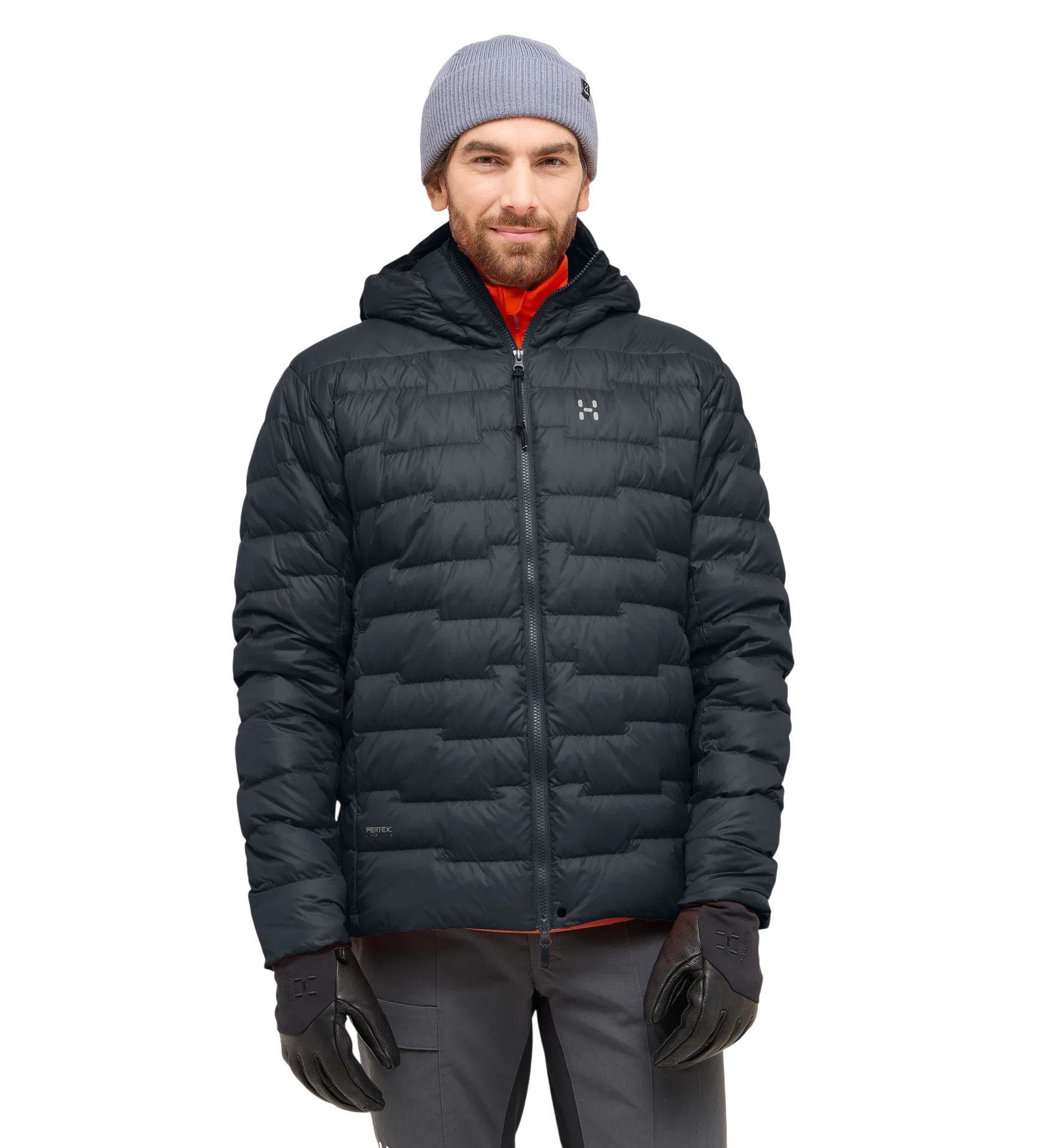 Haglöfs Winterjacke Isolationsjacke ROC Flash Down Hood (Daunenjacke) schwarz Herren