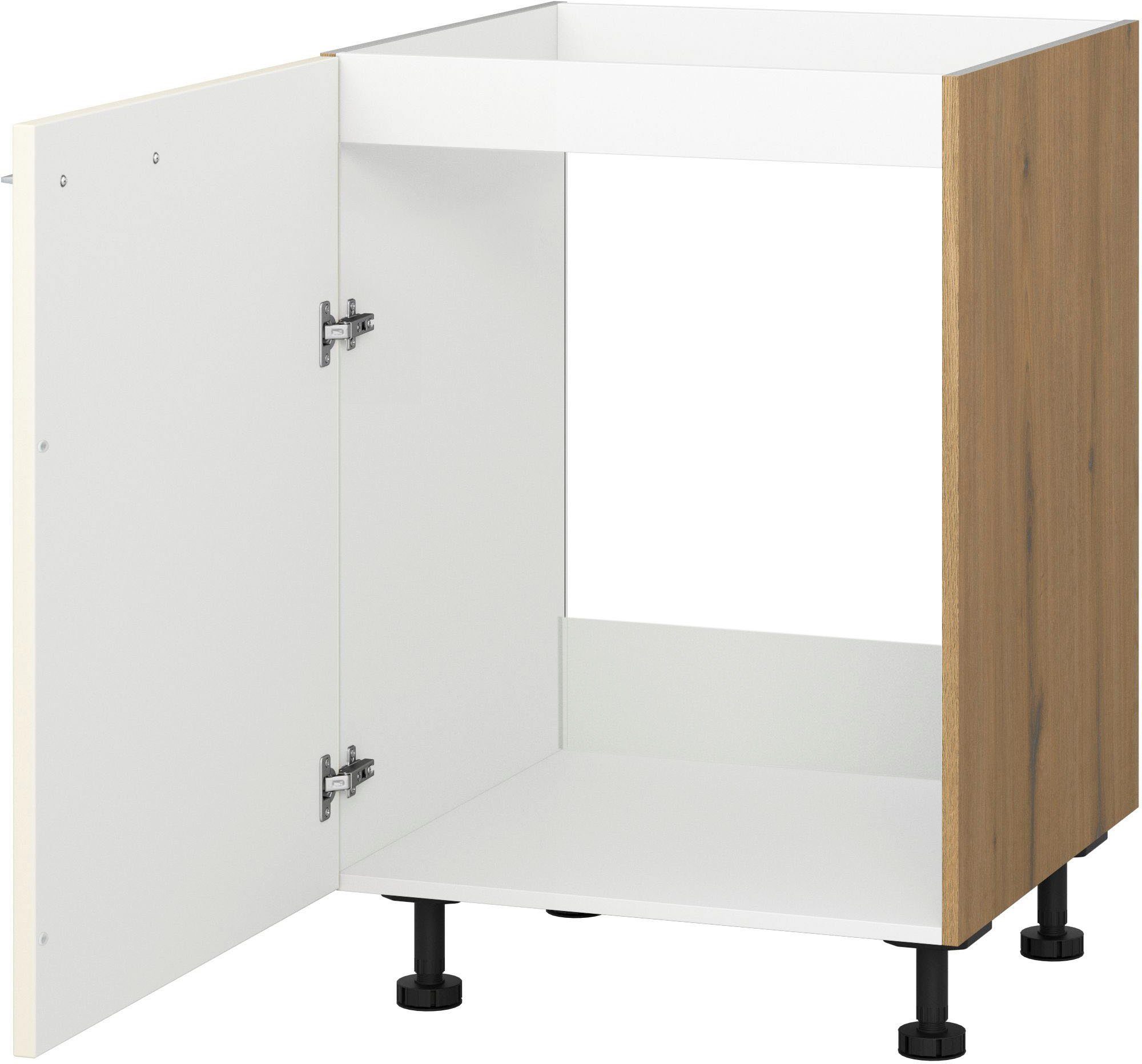 KOCHSTATION Spülenunterschrank KS-Trea SP60 Breite 60 cm, Höhe 75 cm