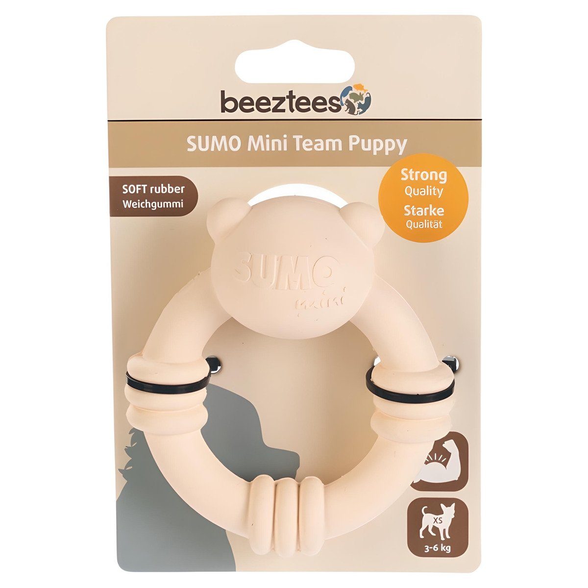 Beeztees Kauspielzeug Sumo Mini Puppy Spielzeug Team rosa