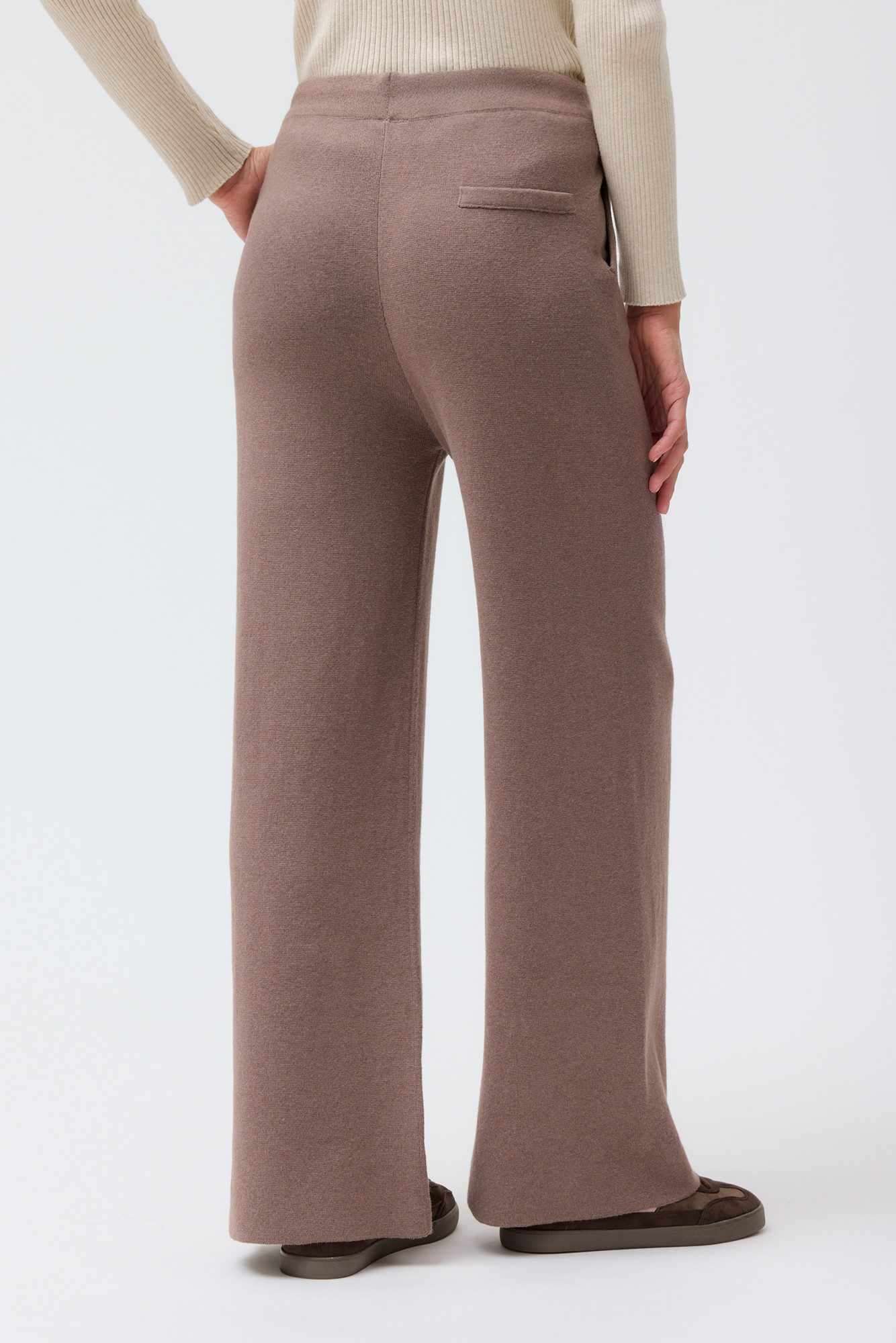 People Wear Organic Schlupfhose braun mélange GOTS zertifiziert – Bild 2 von 5
