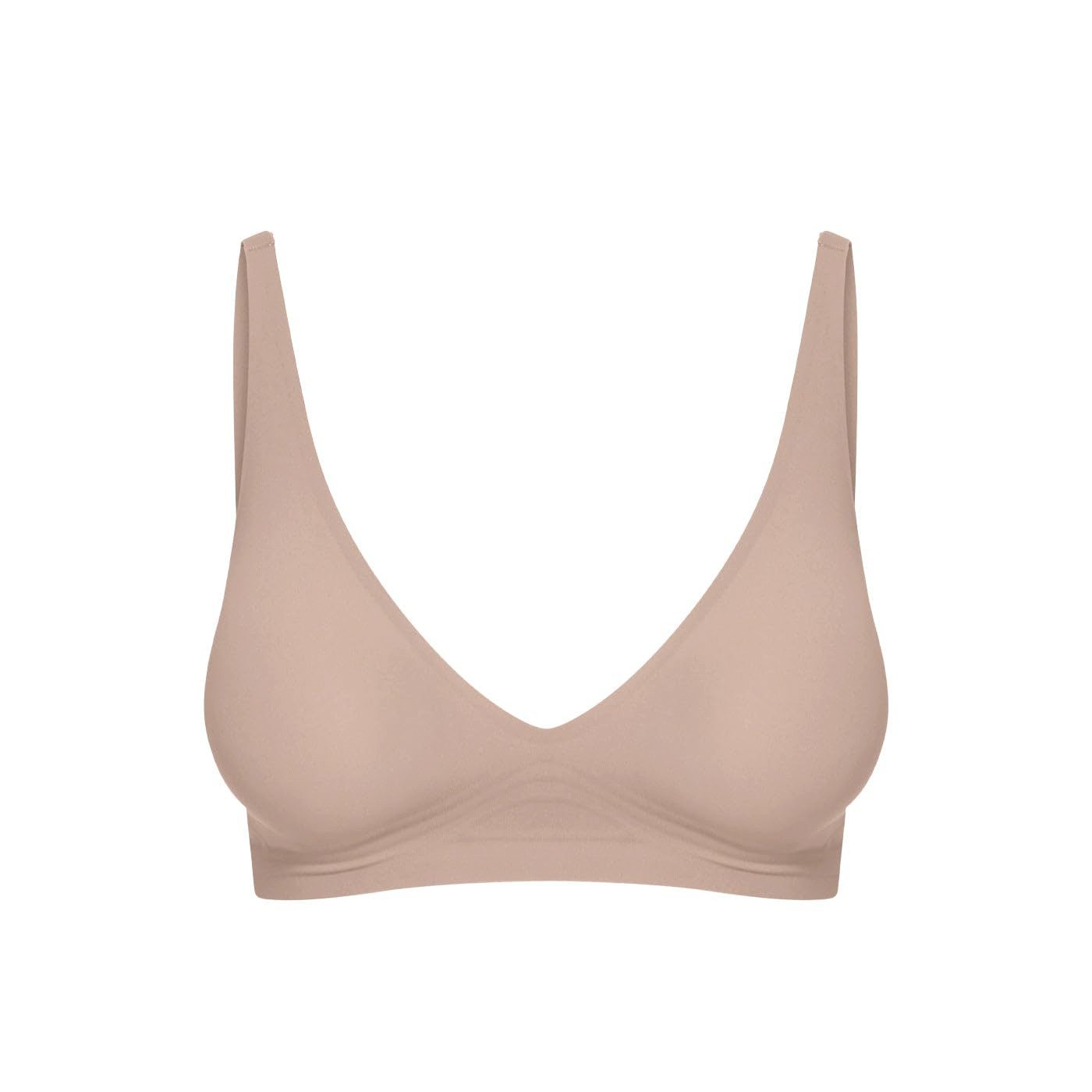 cfab by creamy fabrics Bügelloser BH Comfort Push-Up BH-Beige-2XL (1-tlg)