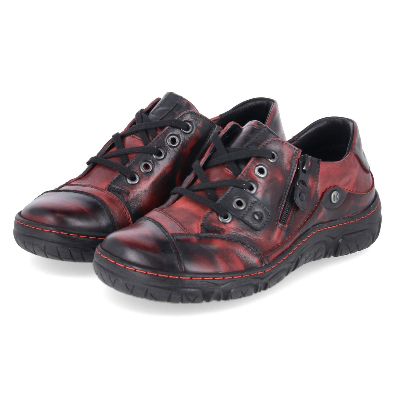 KRISBUT Krisbut 2559-12 Damen Glattleder red Schnürschuh