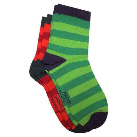 WERI SPEZIALS Strumpfhersteller GmbH Socken Herren Socken 2-er Pack >>Ringel<< aus Baumwolle (Set) 2er-Pack