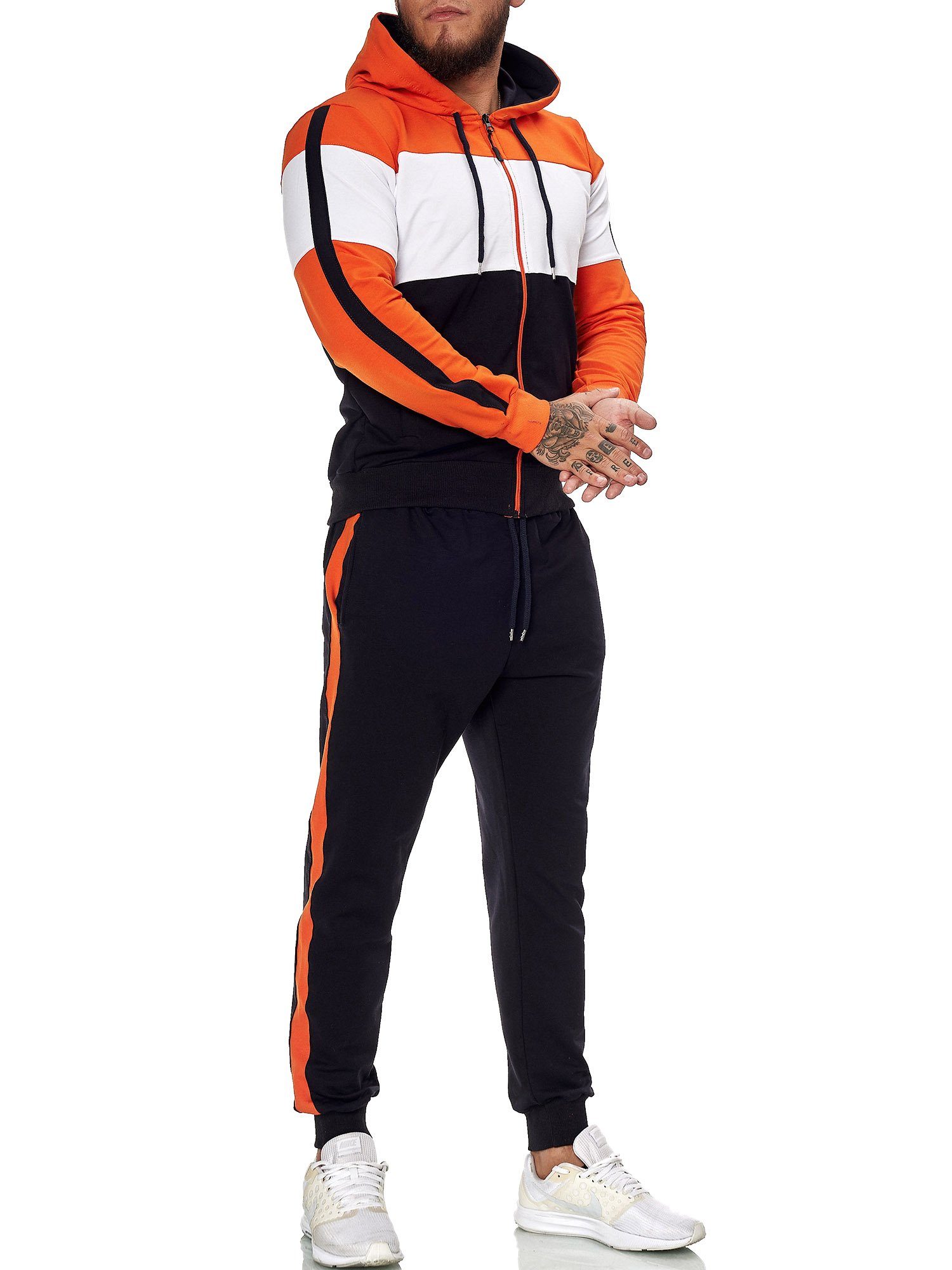 OneRedox Jogginganzug JG-1082 (Sportanzug Jogger Trainingsanzug), Fitness Freizeit Casual